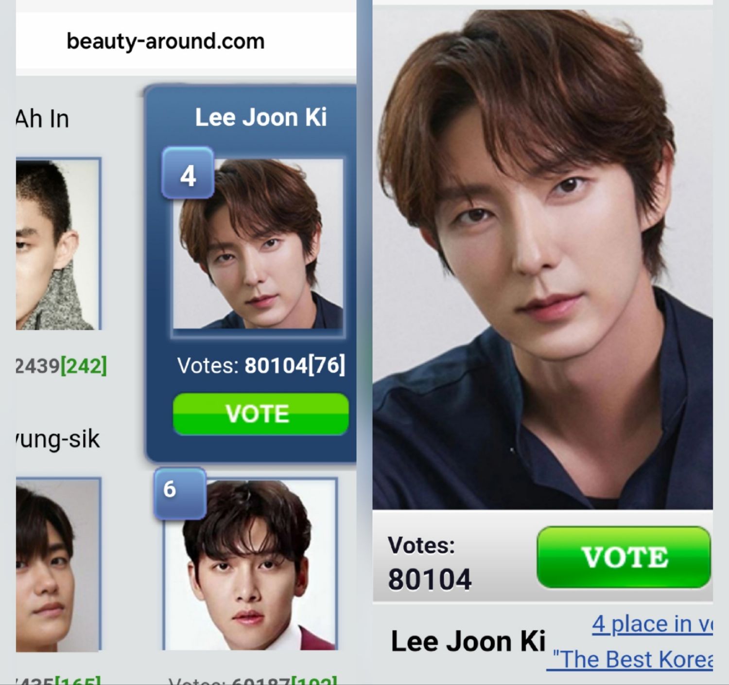 A moment captured by a fan of Lee Joongi