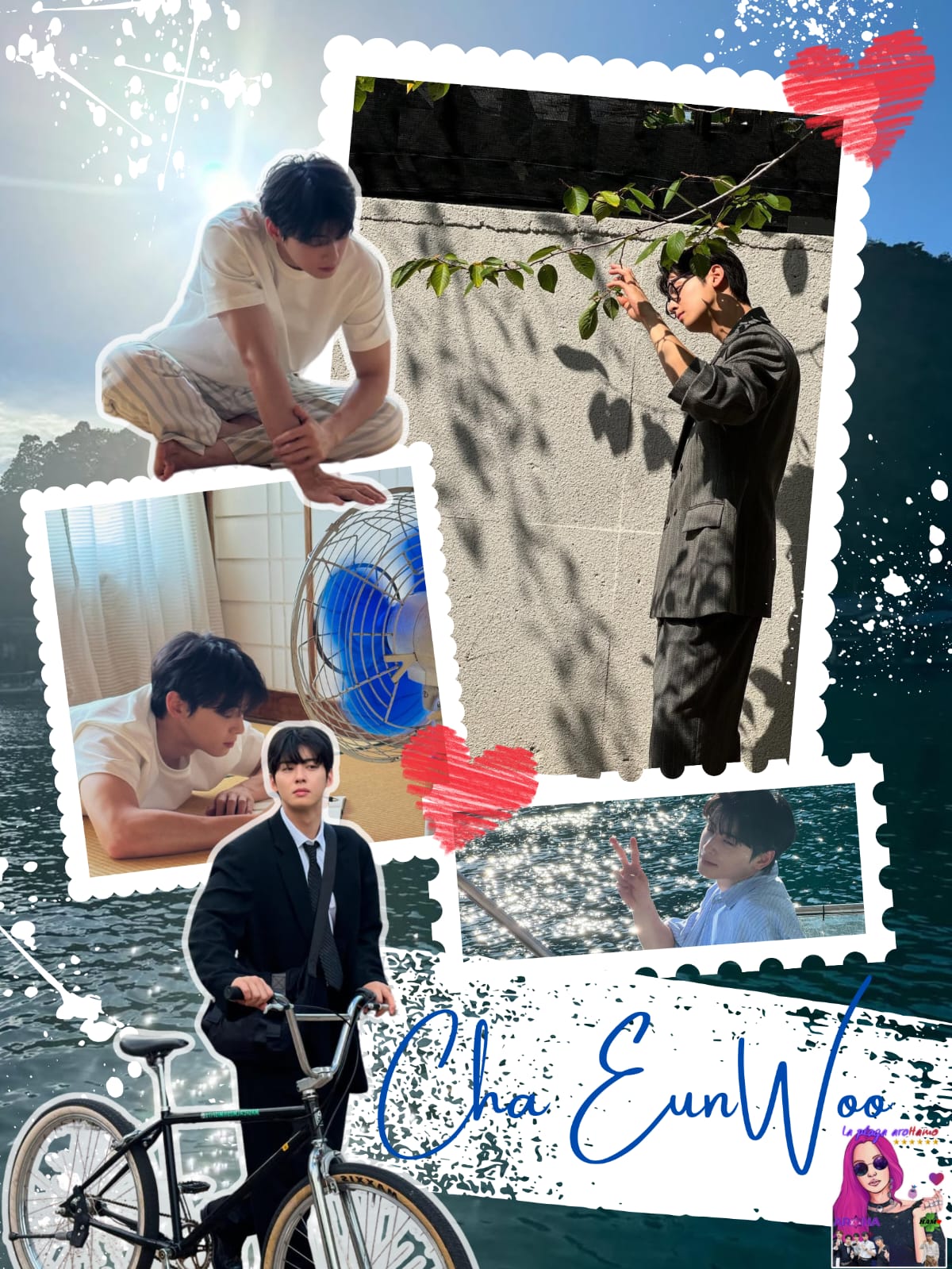 Behind-the-scenes cut of Cha Eunwoo
