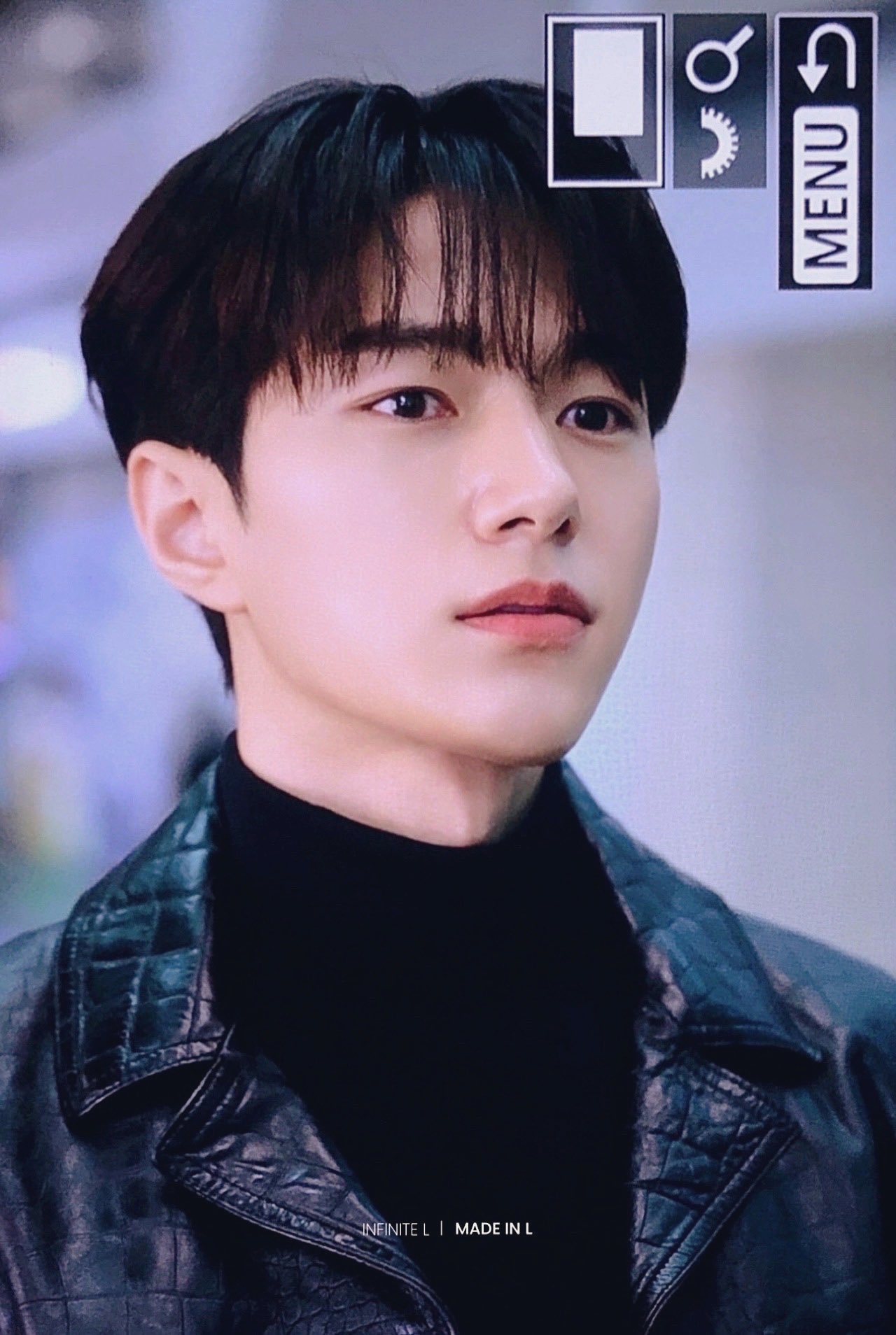 Recent activity shot of Kim Myungsoo (L)