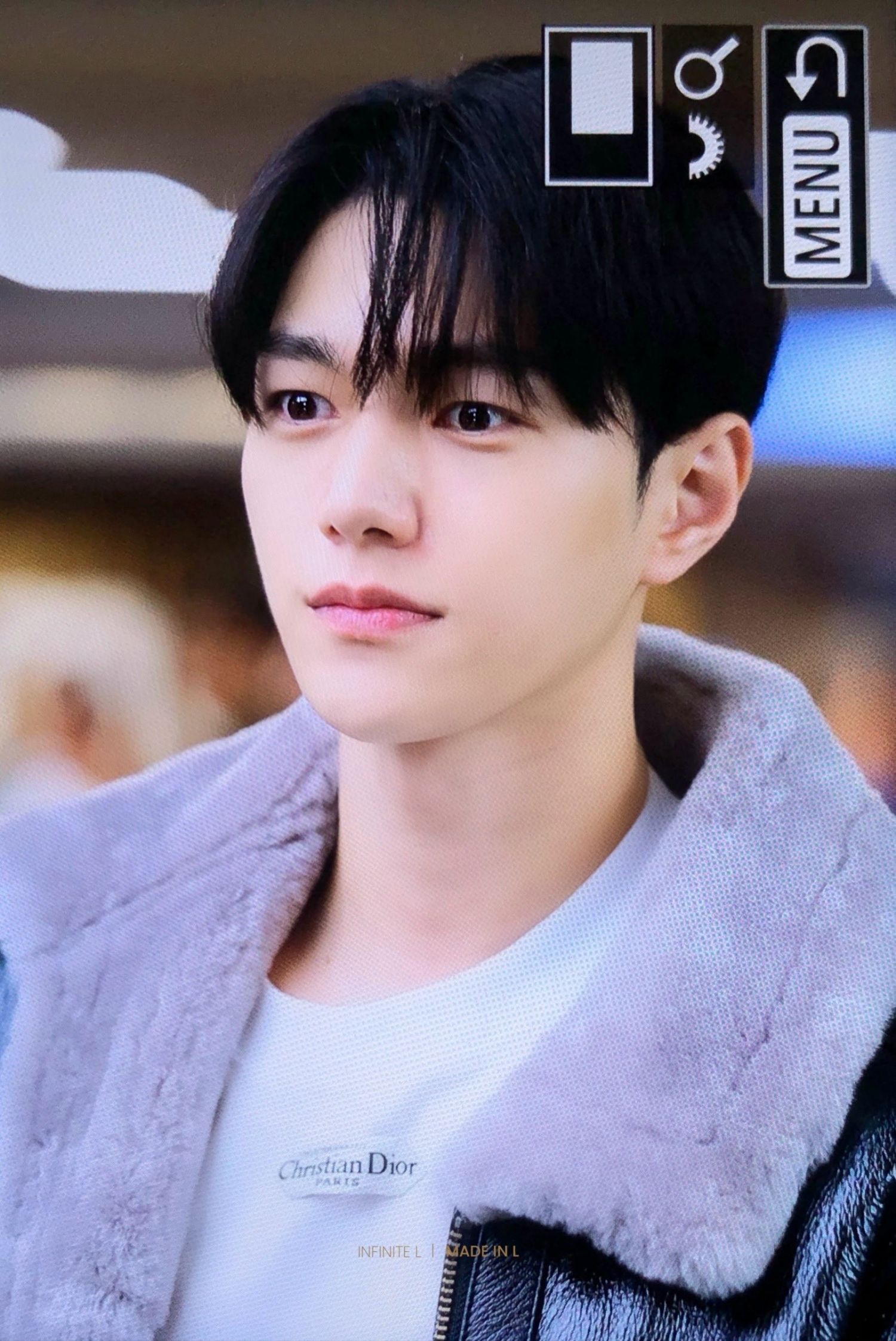 Recent activity shot of Kim Myungsoo (L)