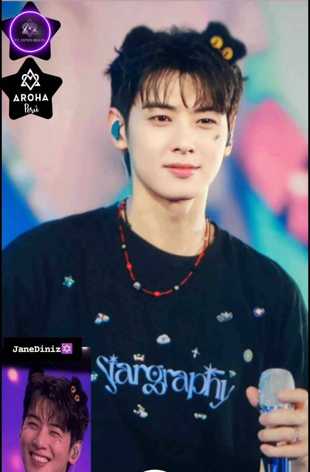 A moment captured by a fan of Cha Eunwoo