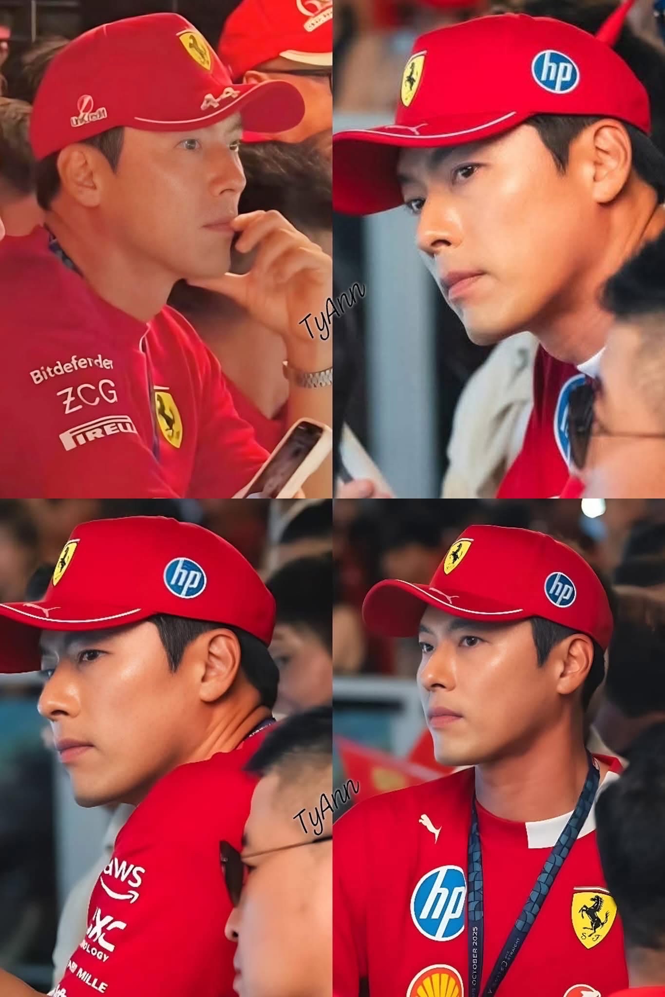 A moment captured by a fan of Hyun Bin