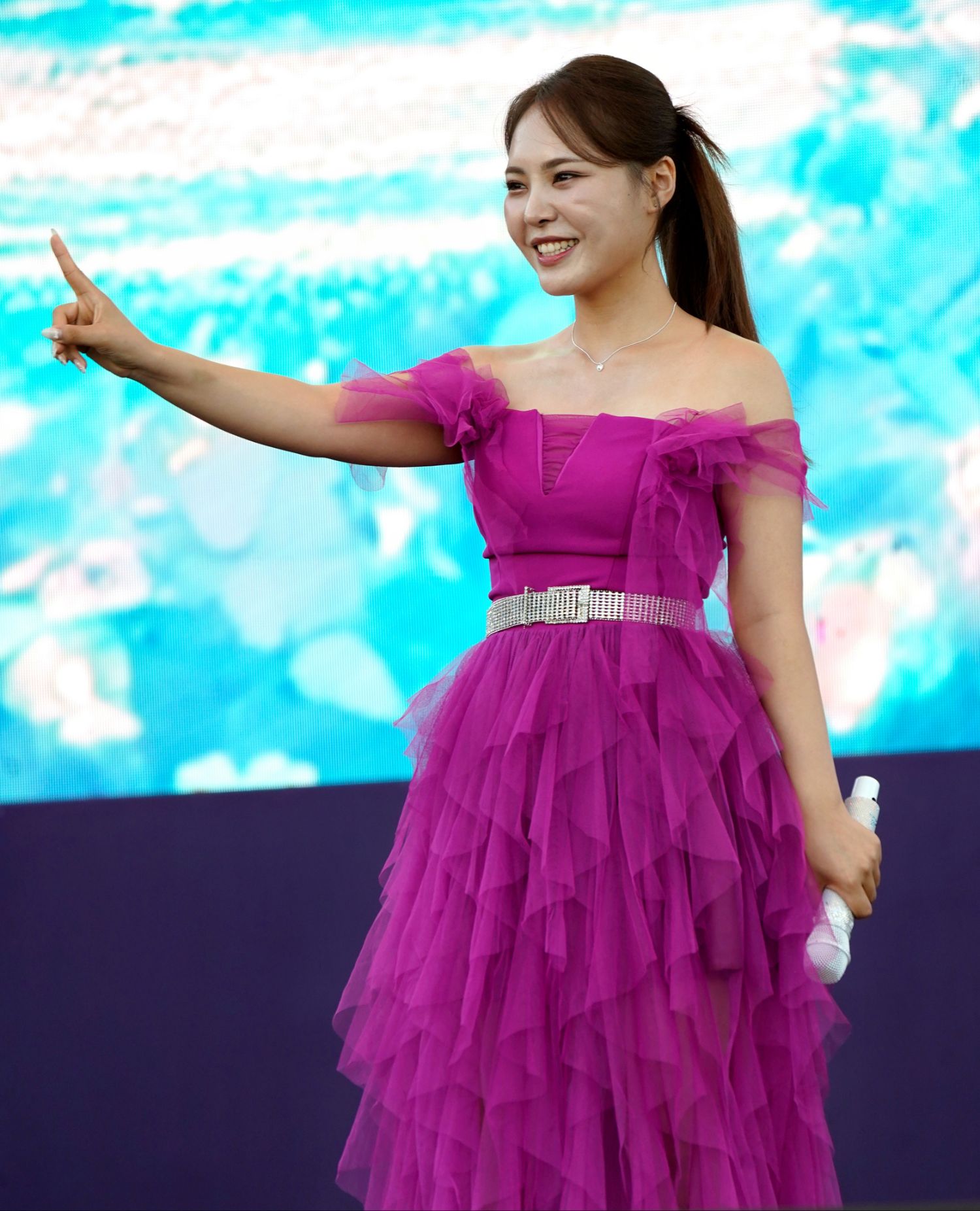 A moment captured by a fan of Miss Kim