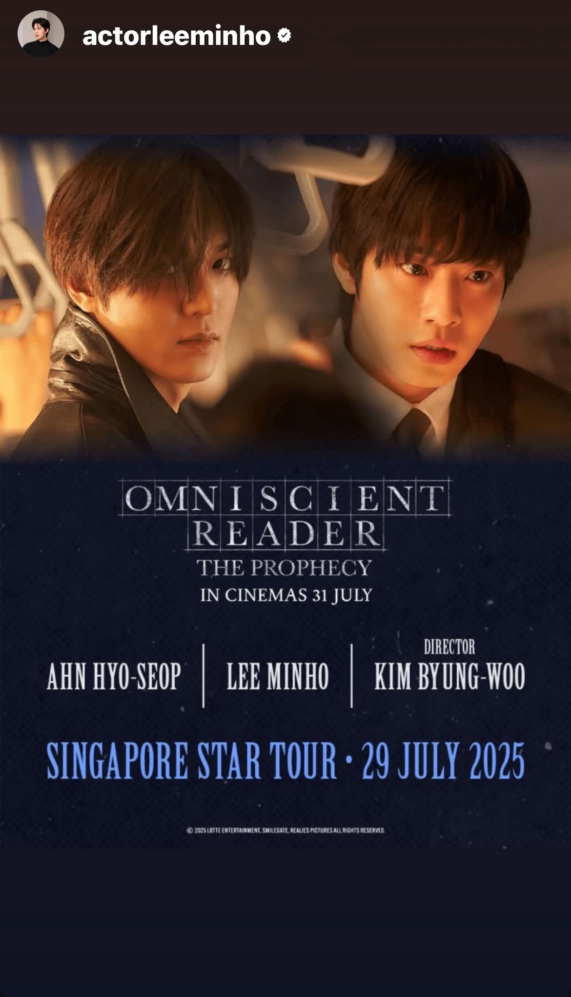 A moment captured by a fan of Lee Minho