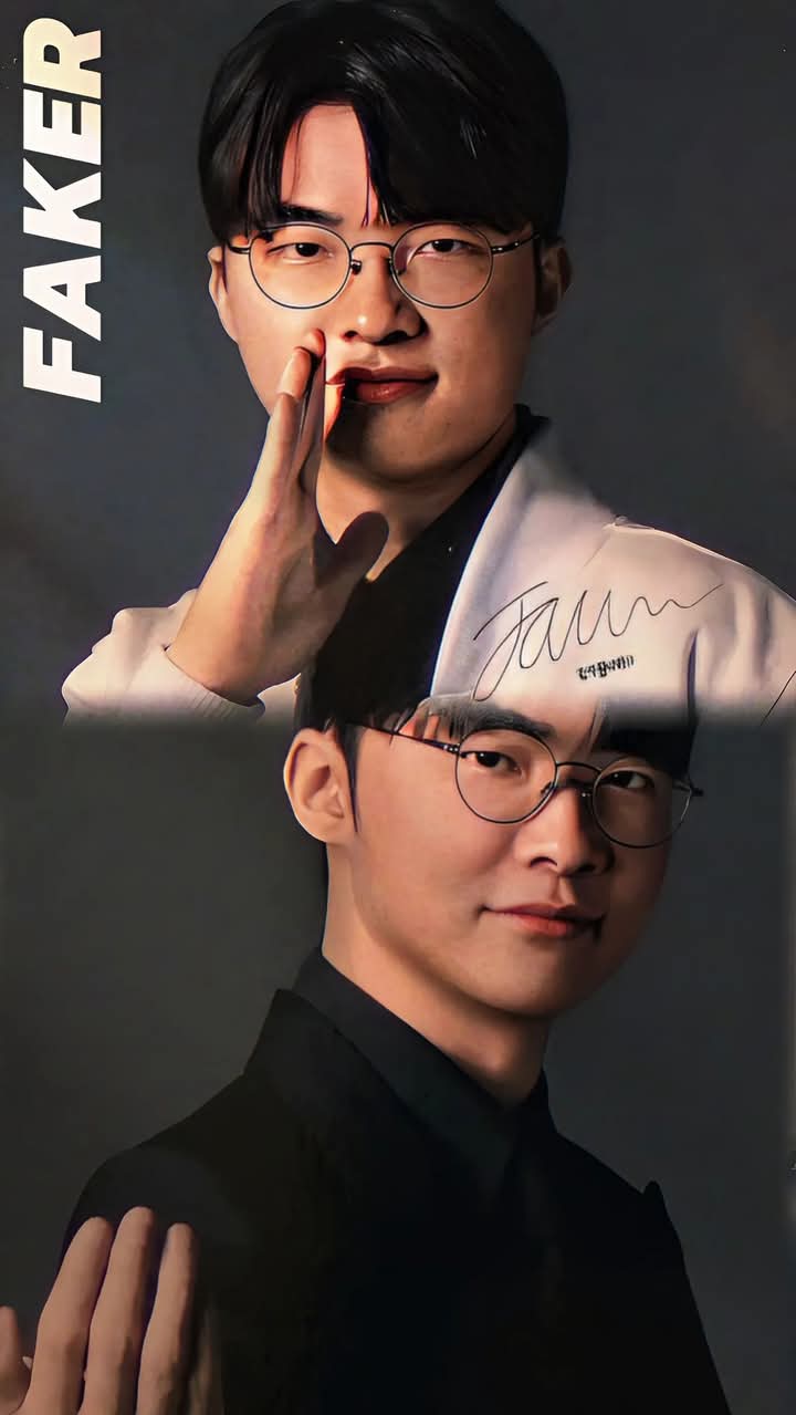 Emotional wallpaper shared by fans for Faker