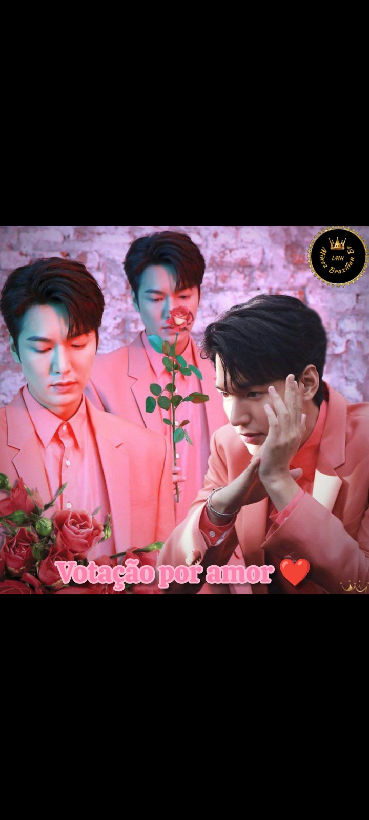 Special wallpaper made by Lee Minho's fans
