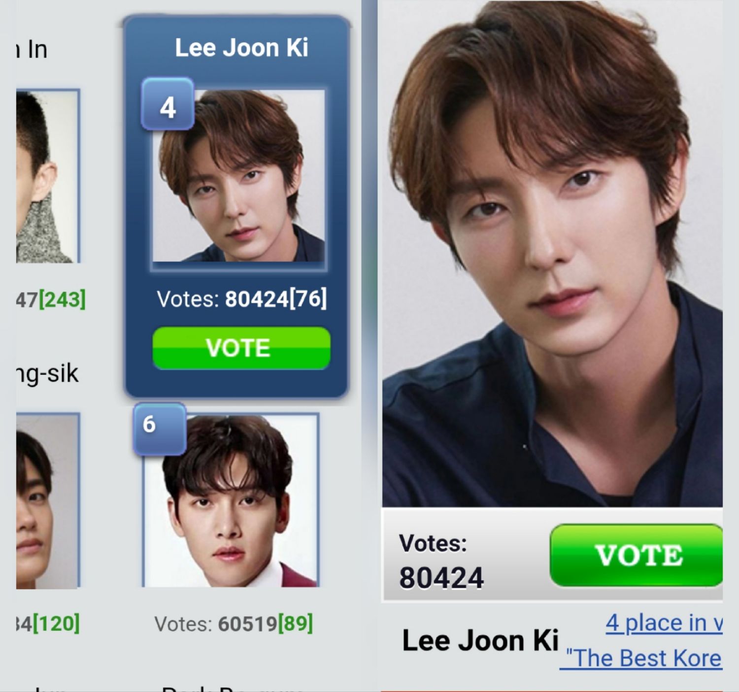 A moment captured by a fan of Lee Joongi