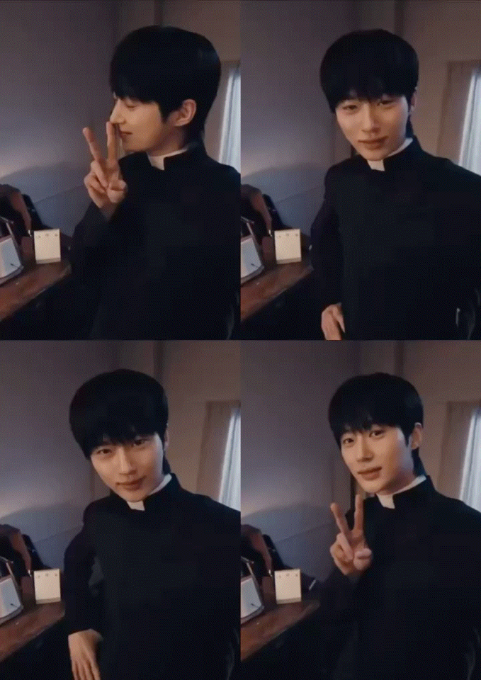 Behind-the-scenes cut of Byeon Wooseok