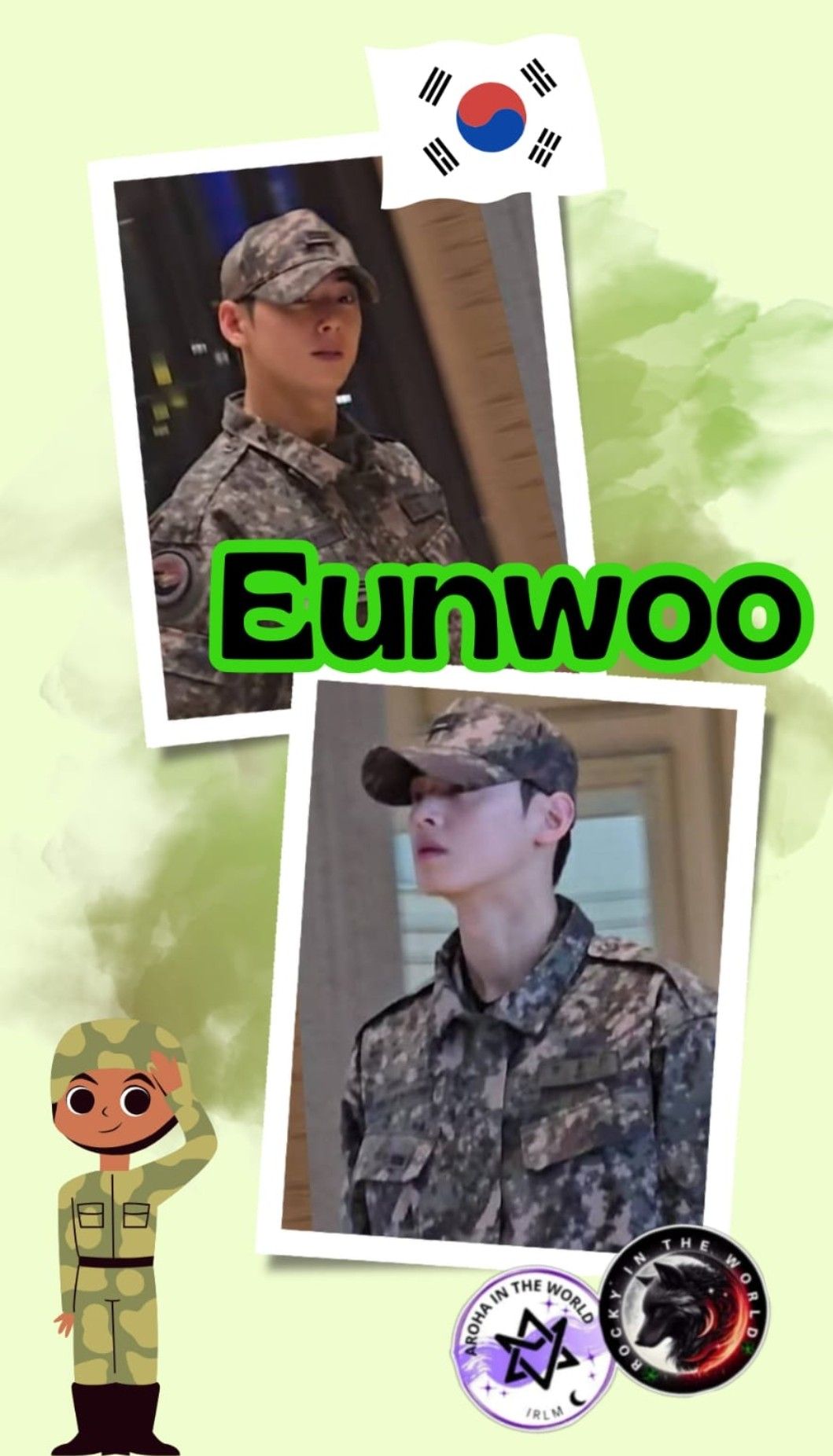 Emotional wallpaper shared by fans for Cha Eunwoo