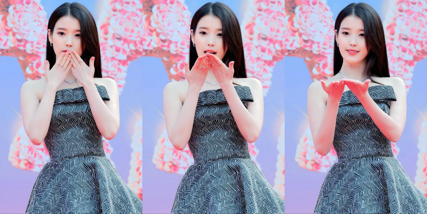 粉絲拍下的IU瞬間