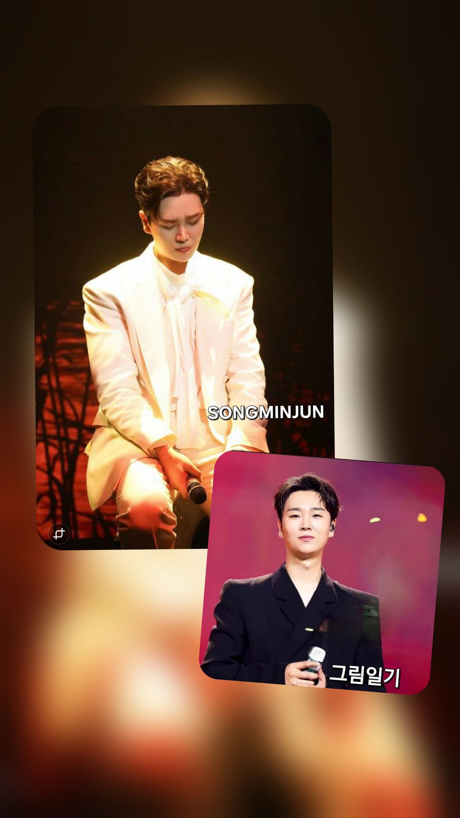 Behind-the-scenes cut of Song Minjun