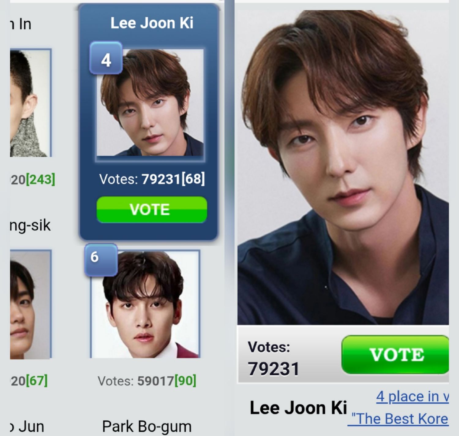 A moment captured by a fan of Lee Joongi