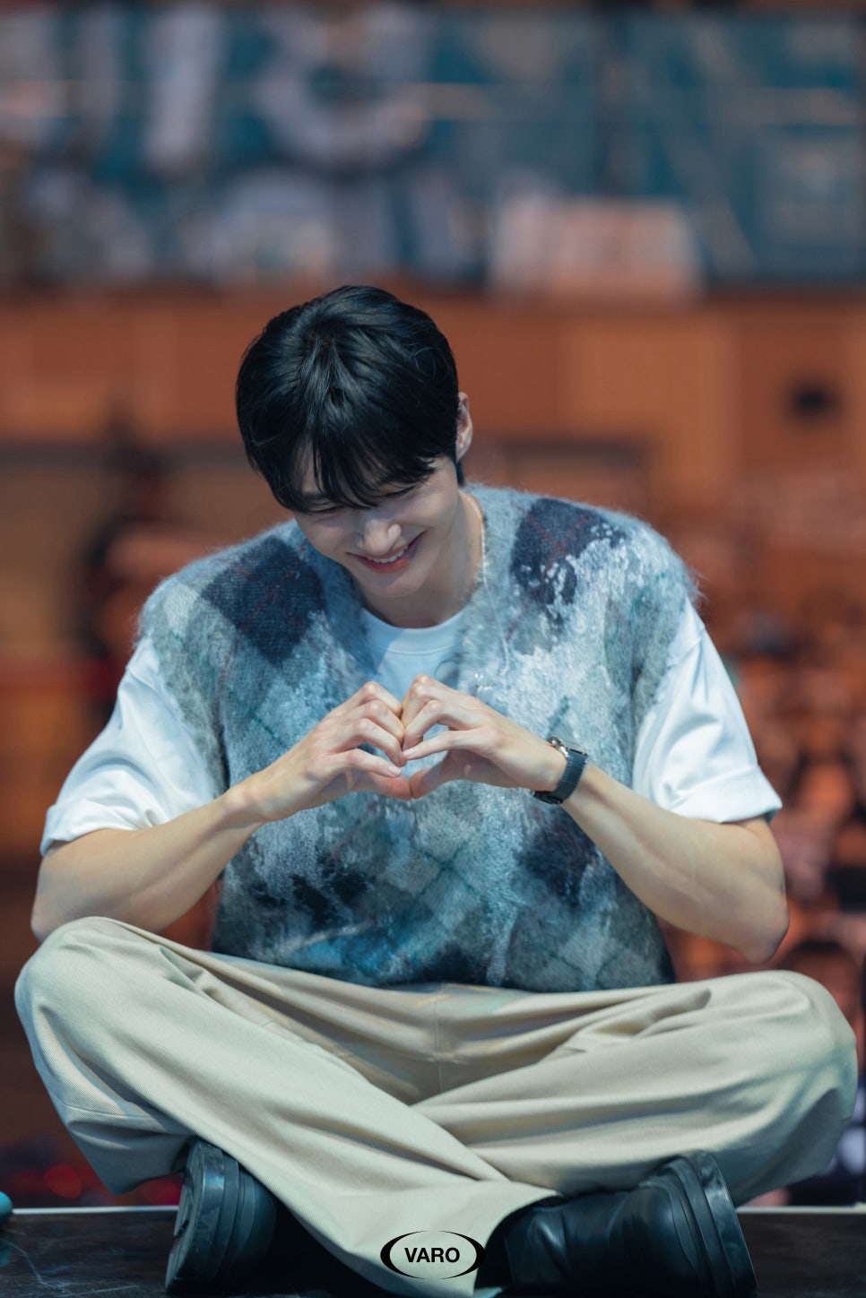 A moment captured by a fan of Byeon Wooseok