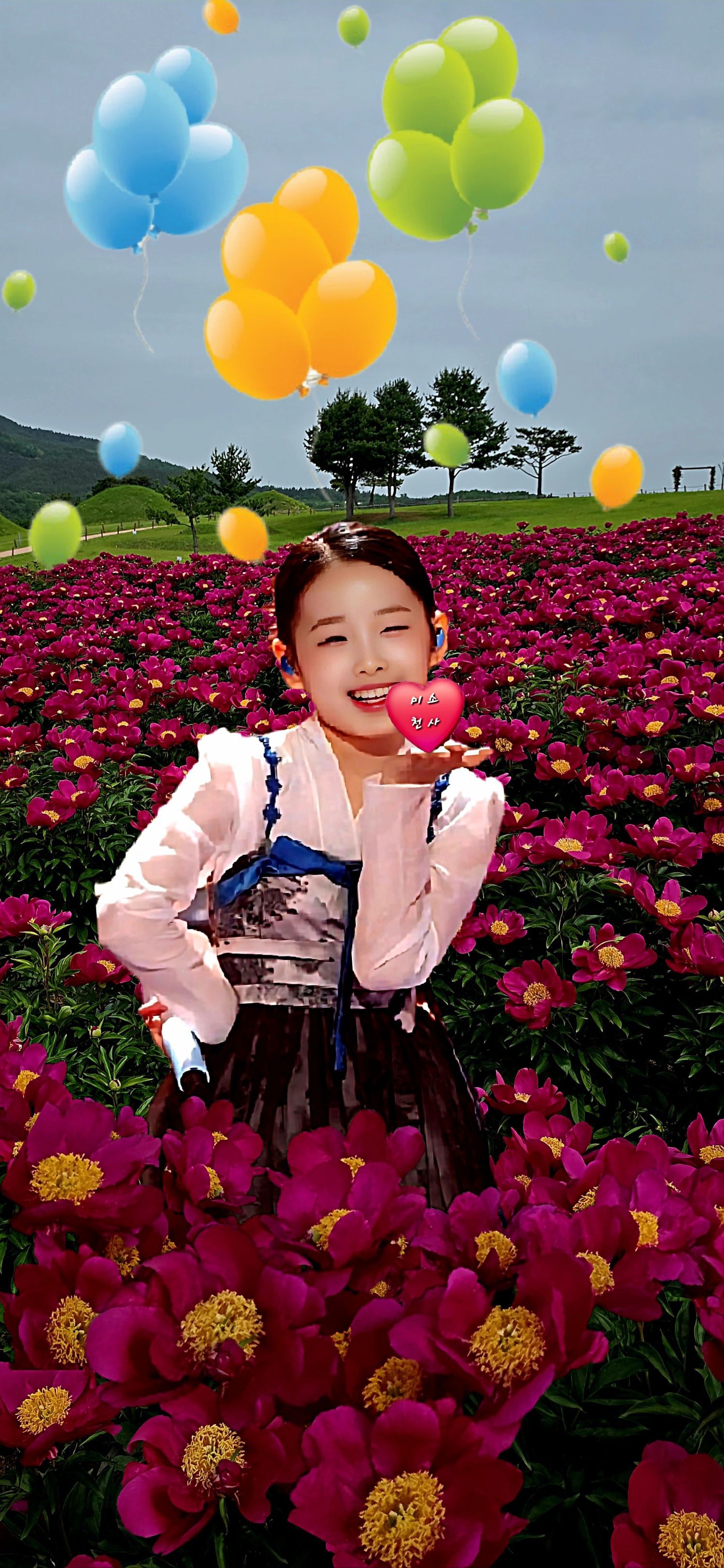 Special wallpaper made by Lee Sooyeon's fans