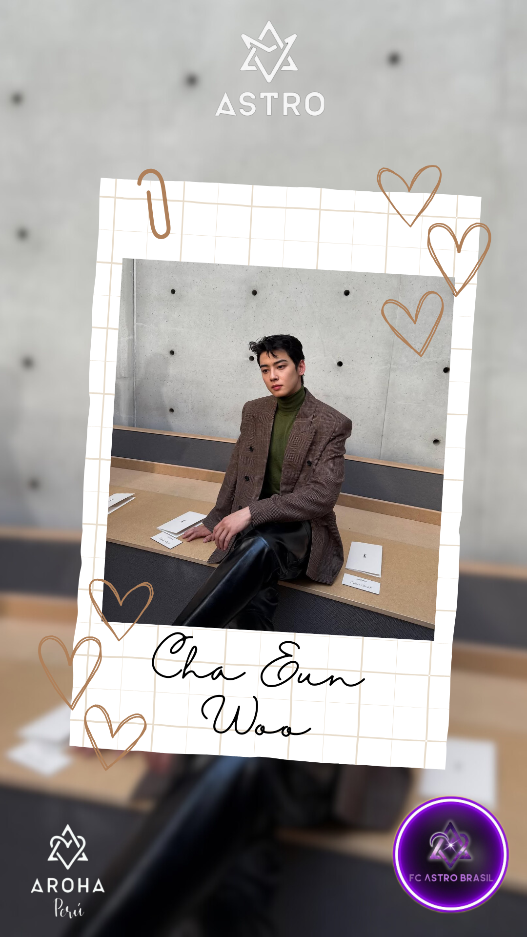 Recent activity shot of Cha Eunwoo