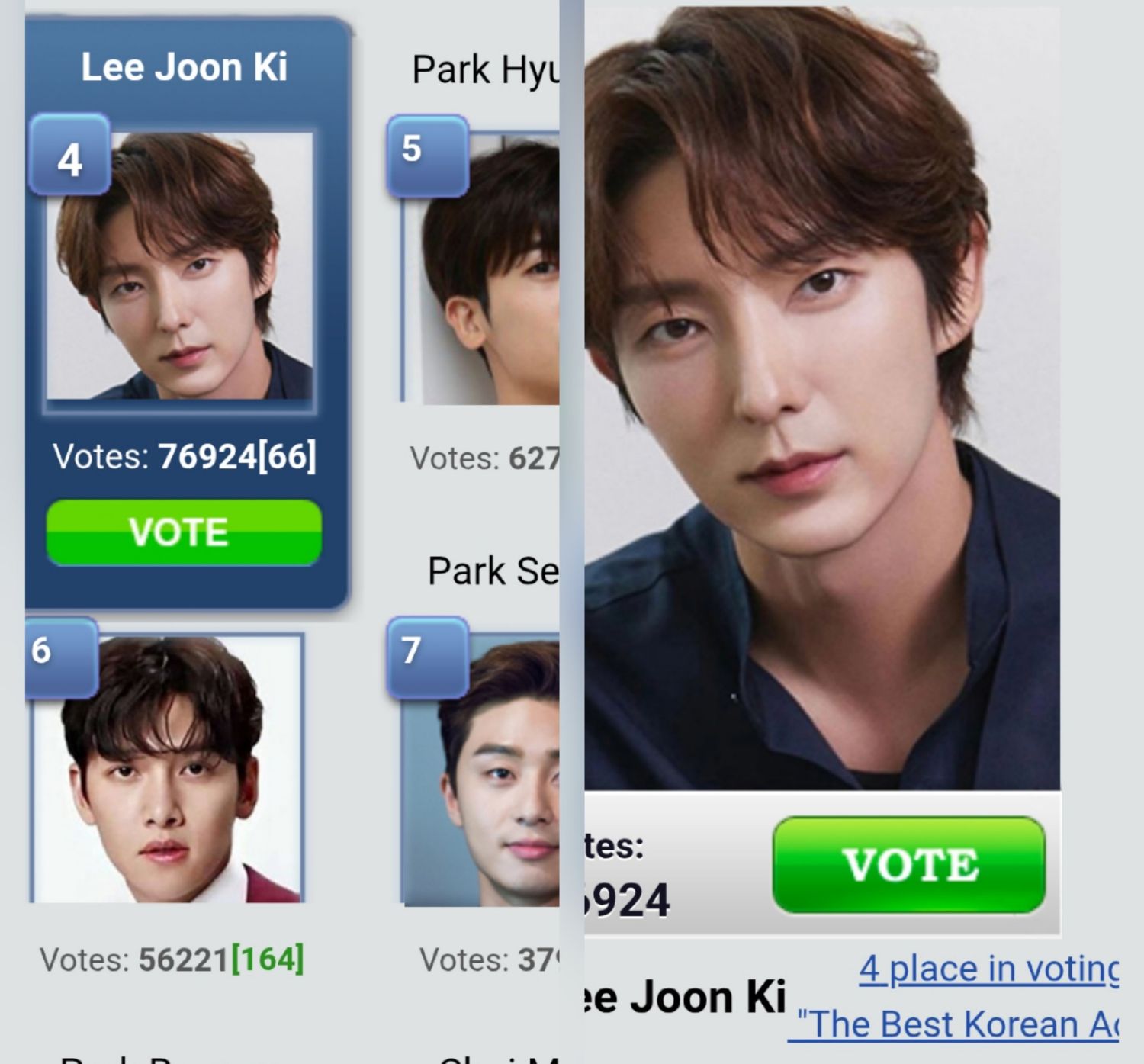 Behind-the-scenes cut of Lee Joongi