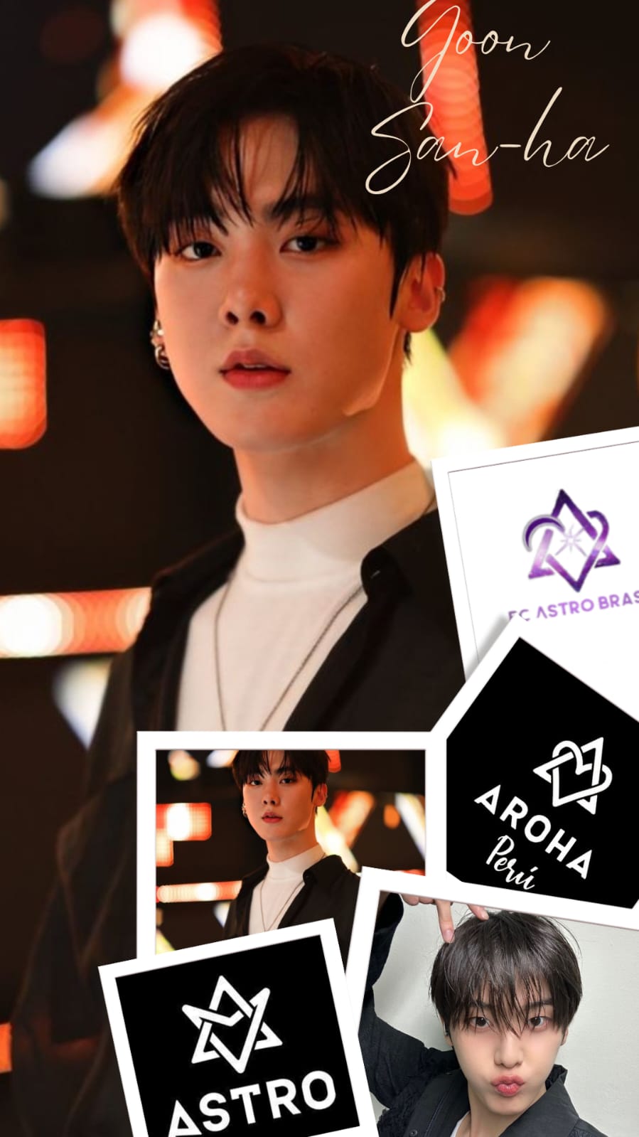 Emotional wallpaper shared by fans for Yoon Sanha