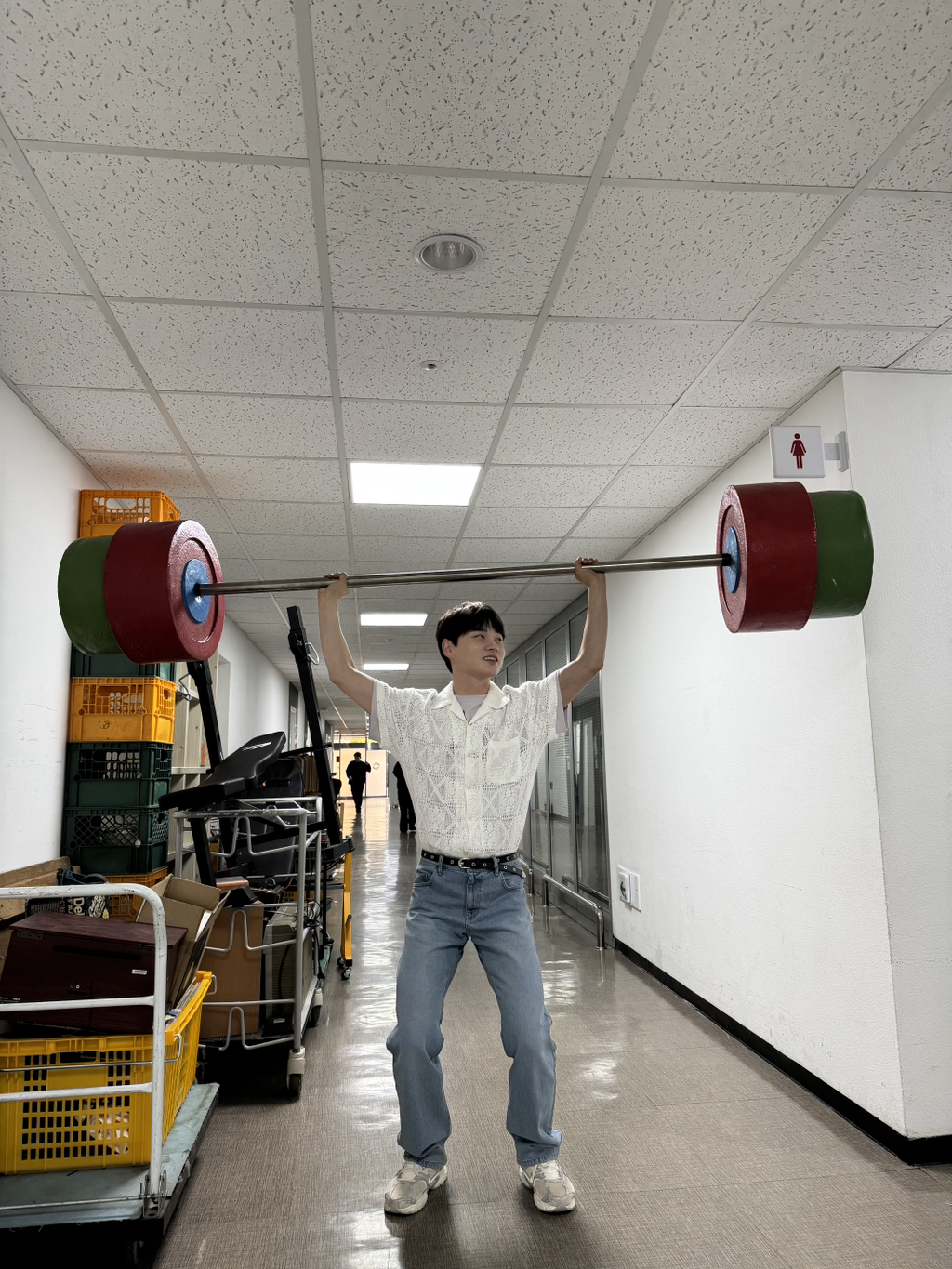 A moment captured by a fan of Park Seojin