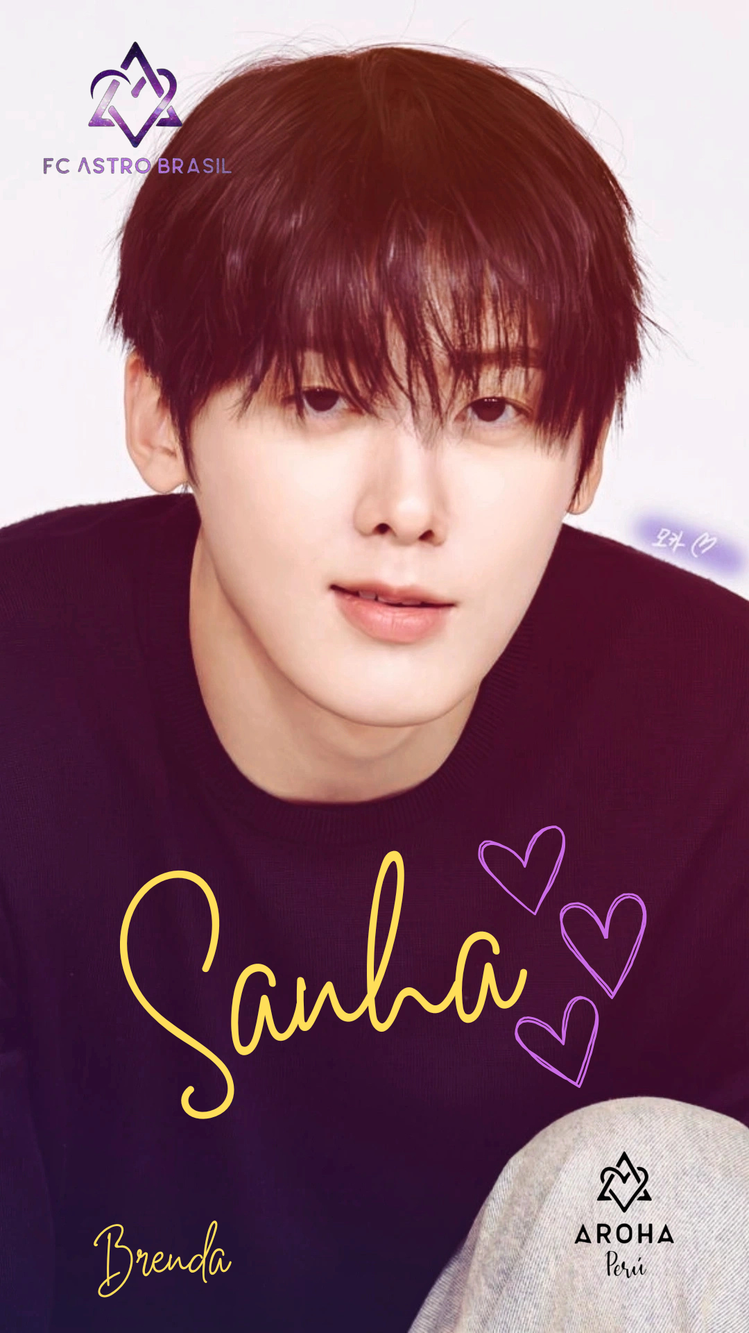 Emotional wallpaper shared by fans for Yoon Sanha