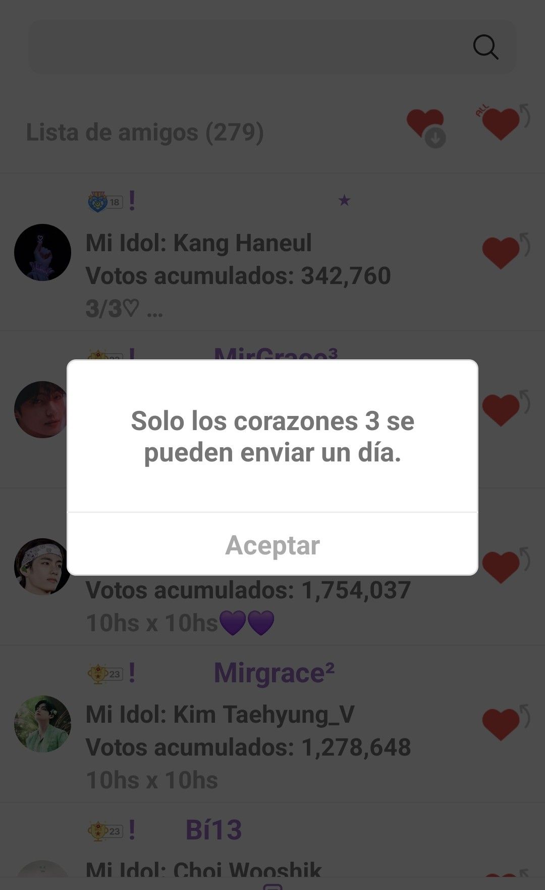 Recent activity shot of Board