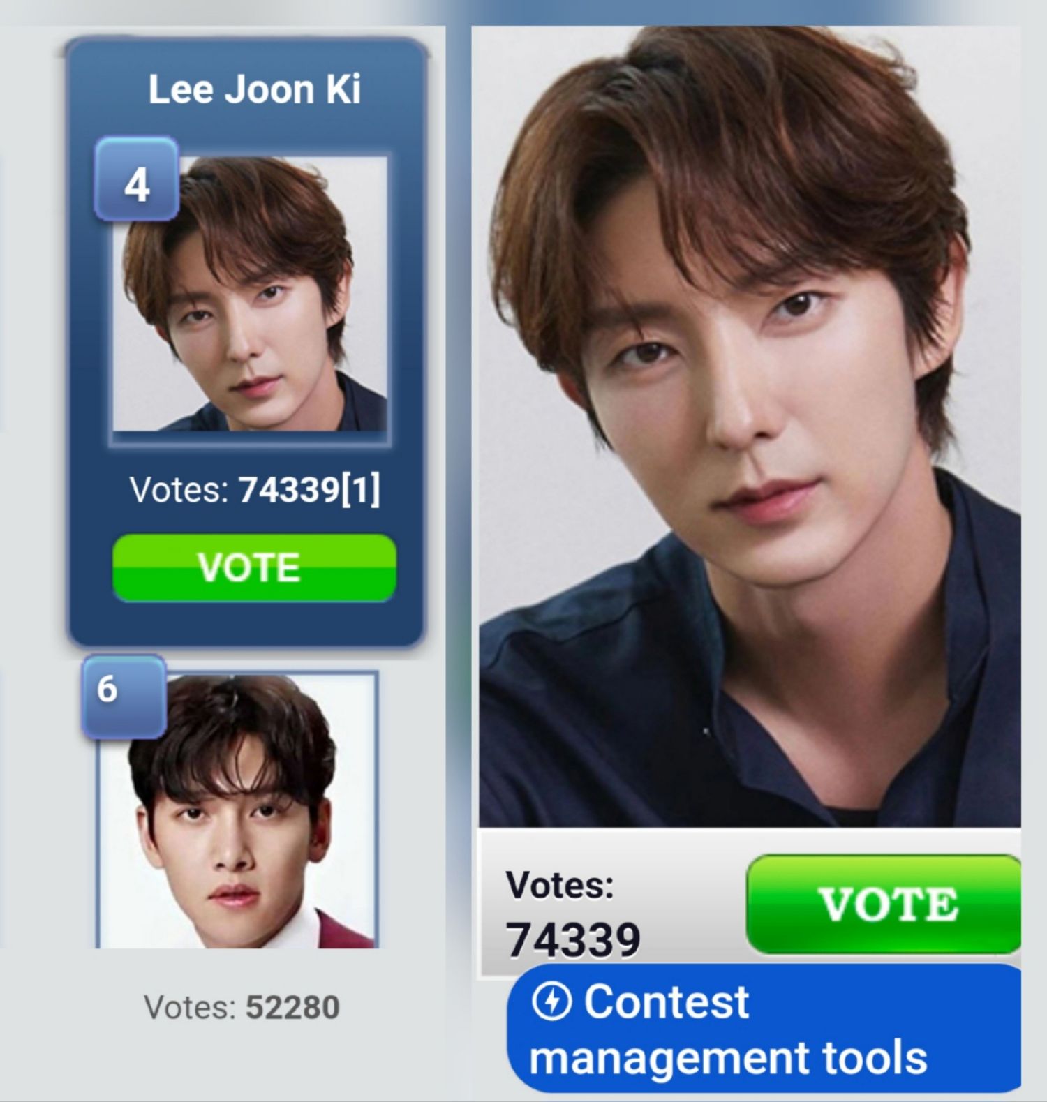 Behind-the-scenes cut of Lee Joongi