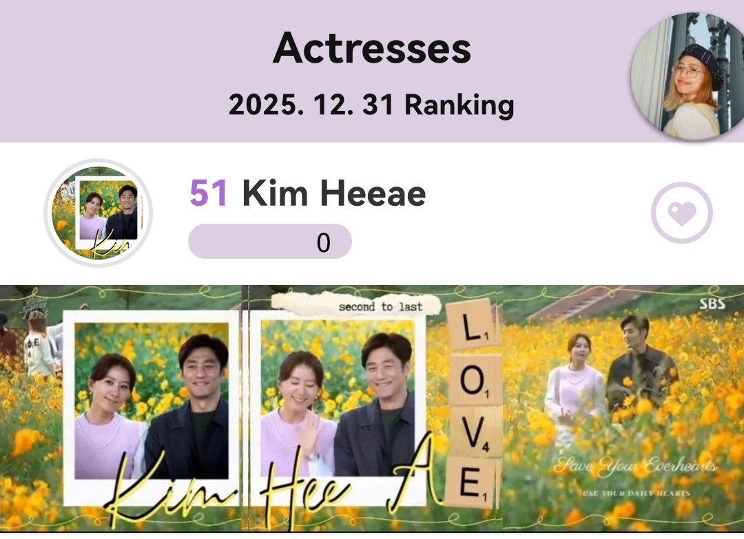 Recent activity shot of Kim Heeae