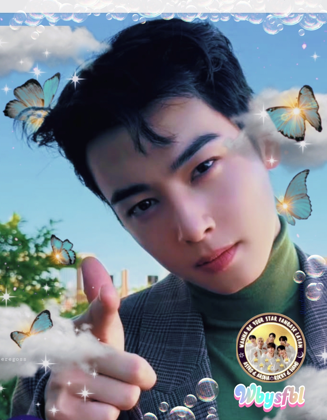 A moment captured by a fan of Cha Eunwoo