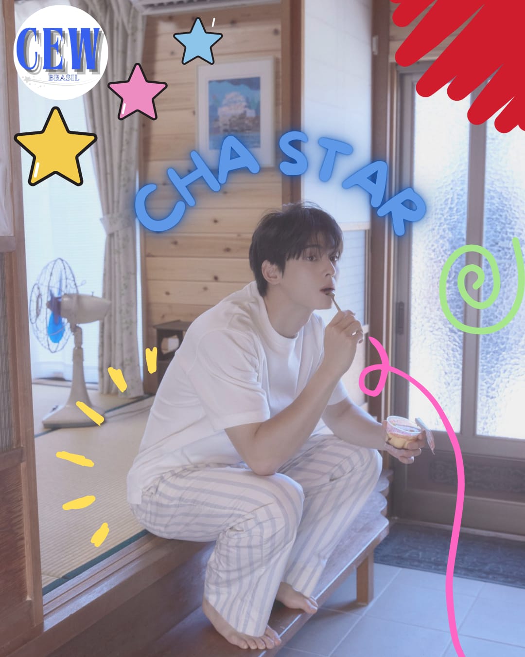 Recent activity shot of Cha Eunwoo