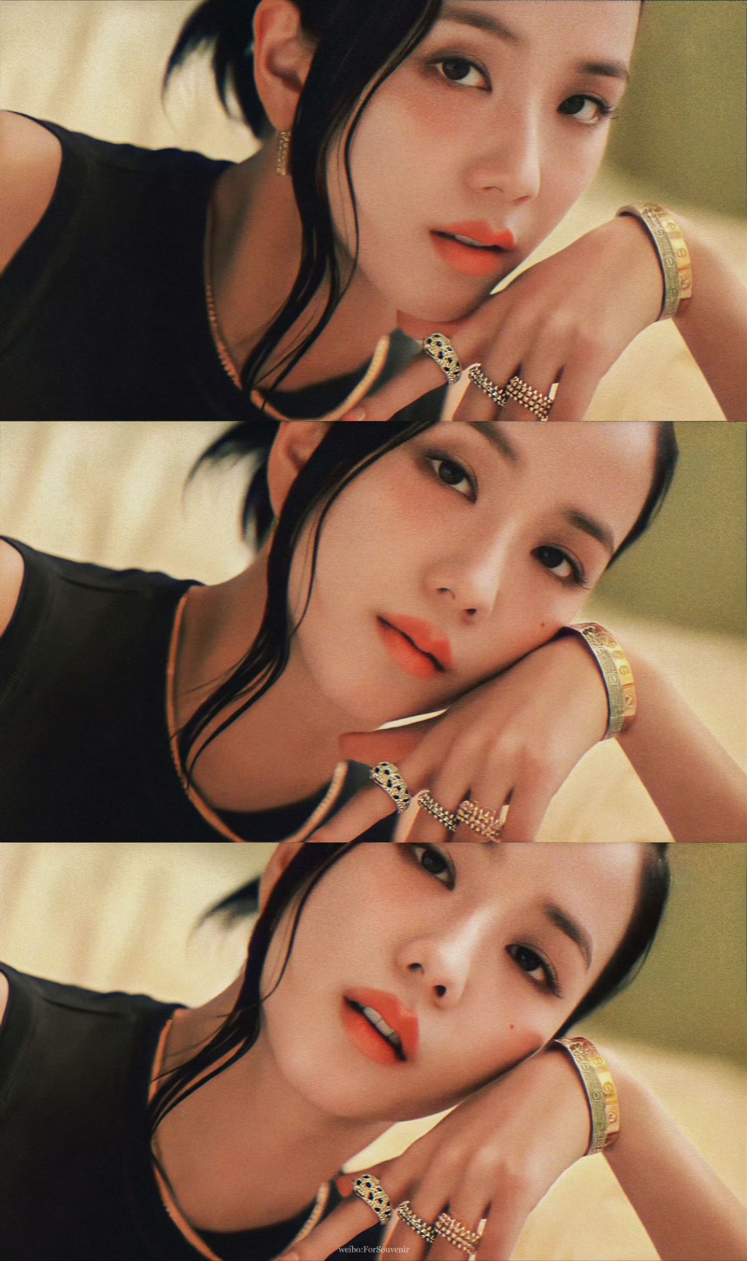 Emotional wallpaper shared by fans for Jisoo (1995)