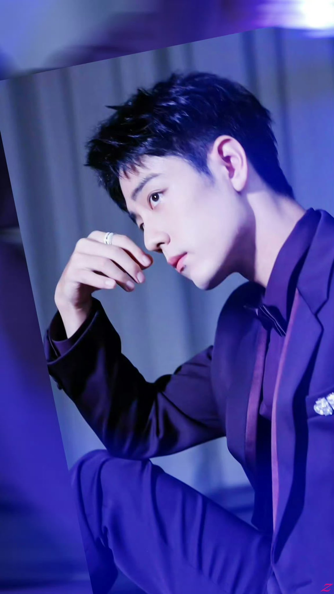 Special wallpaper made by Xiao Zhan's fans
