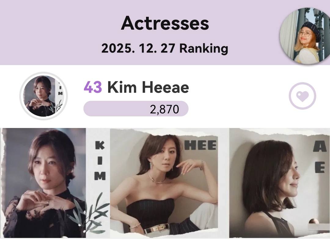 Behind-the-scenes cut of Kim Heeae