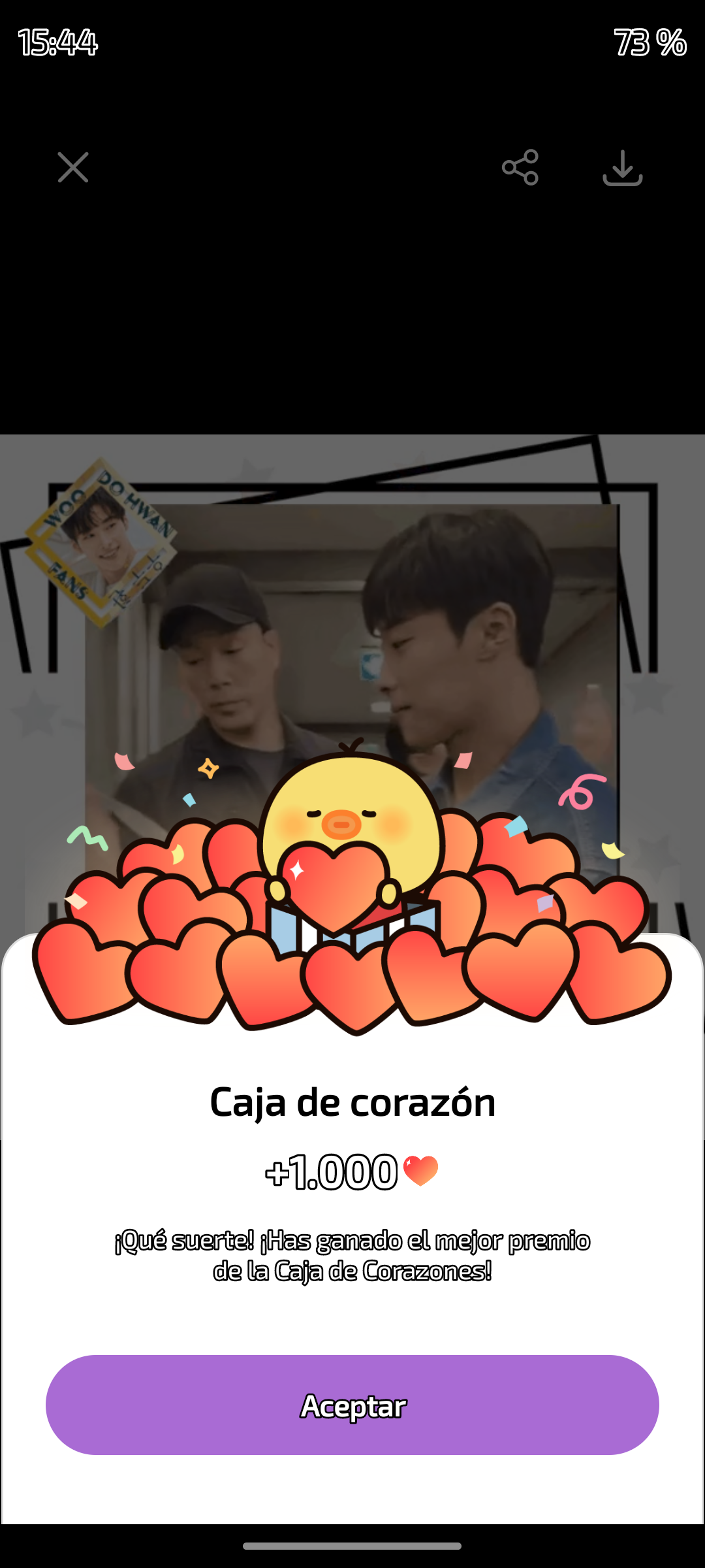Behind-the-scenes cut of Woo Dohwan