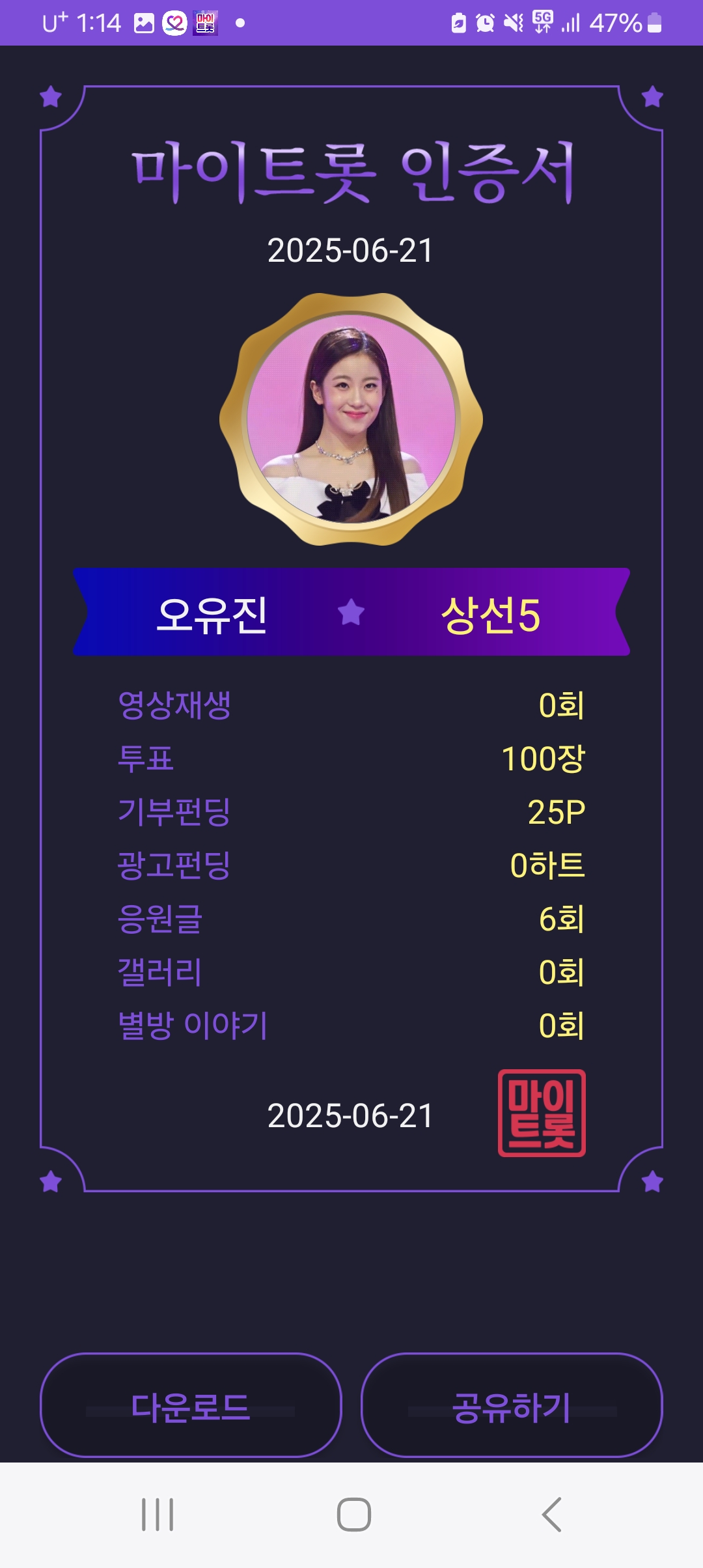 Behind-the-scenes cut of Oh Yujin