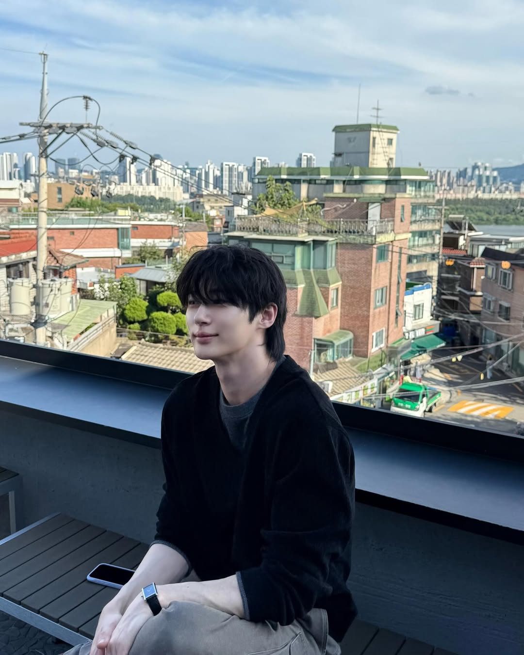 A moment captured by a fan of Byeon Wooseok