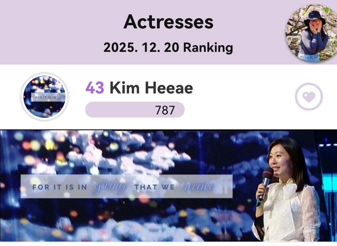 A moment captured by a fan of Kim Heeae