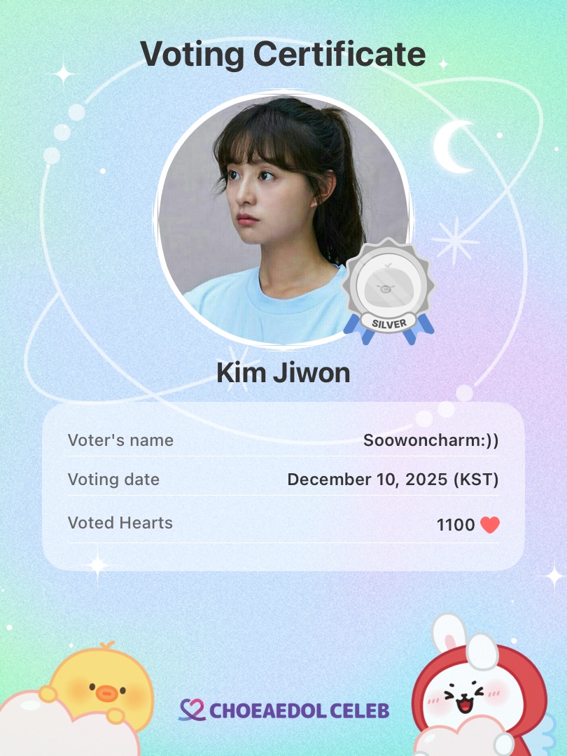 Behind-the-scenes cut of Kim Jiwon