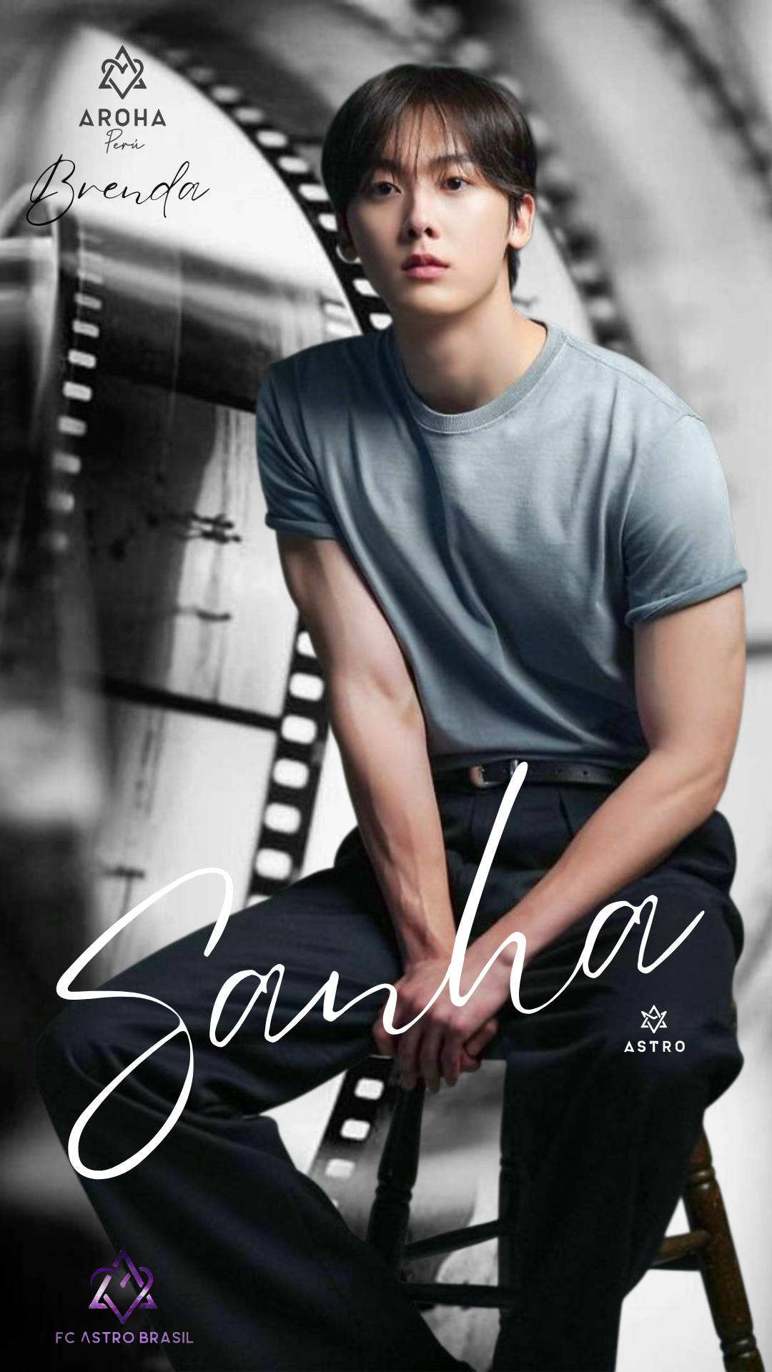 Special wallpaper made by Yoon Sanha's fans