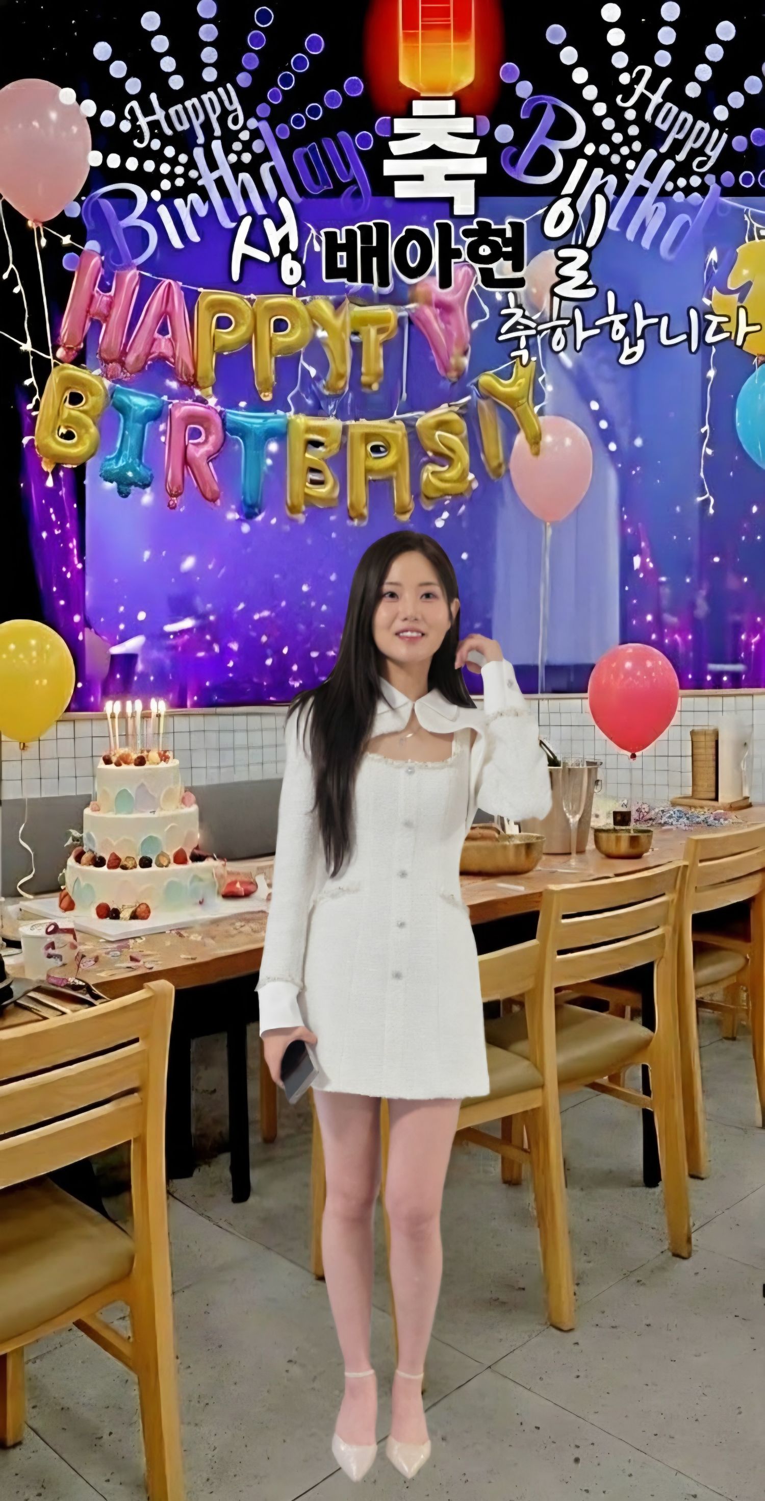 Behind-the-scenes cut of Bae Ahyeon