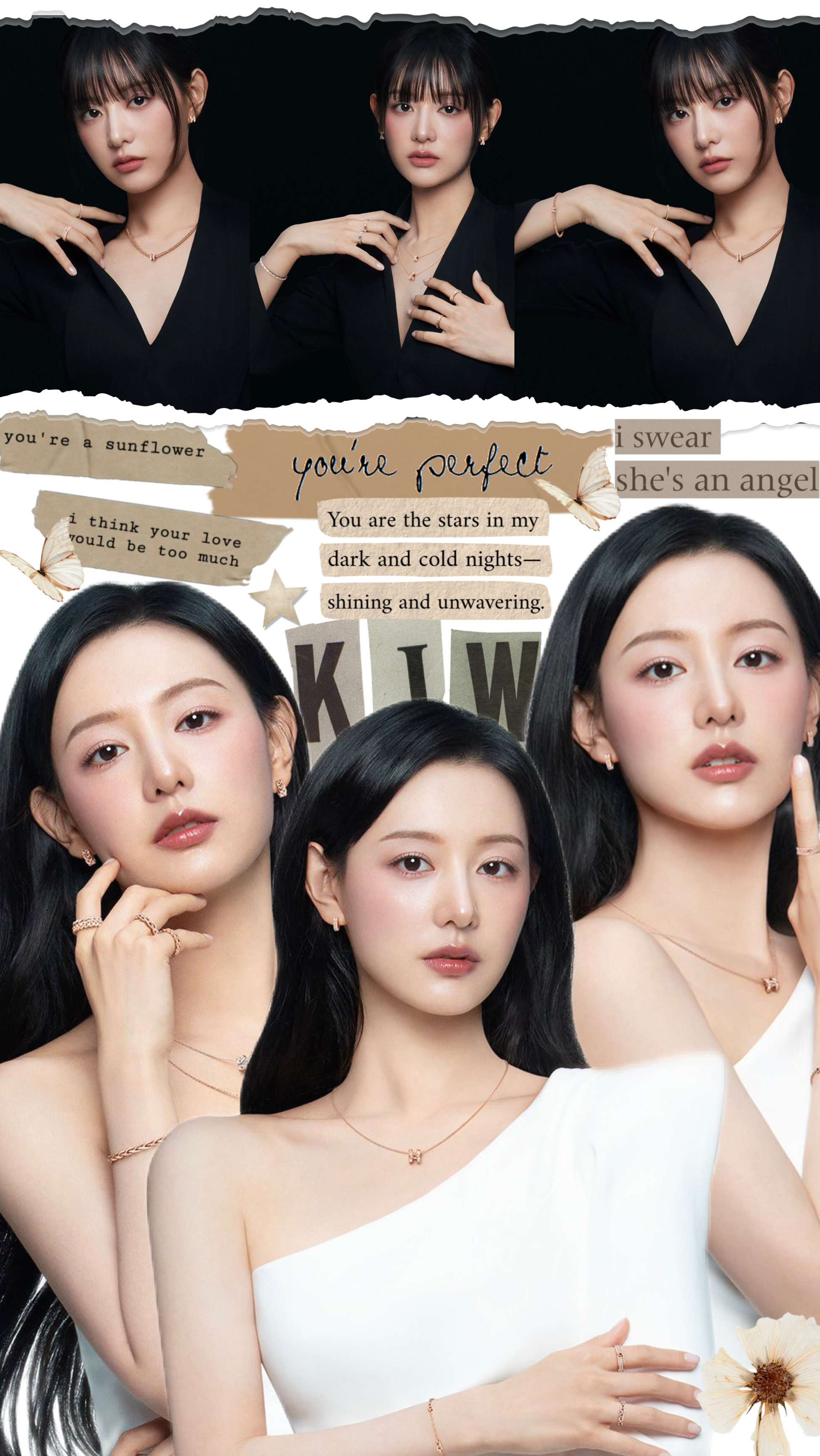 Representative background image loved by Kim Jiwon fandom