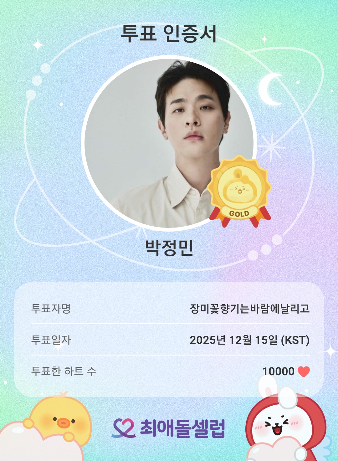 Latest photo of Park Jeongmin