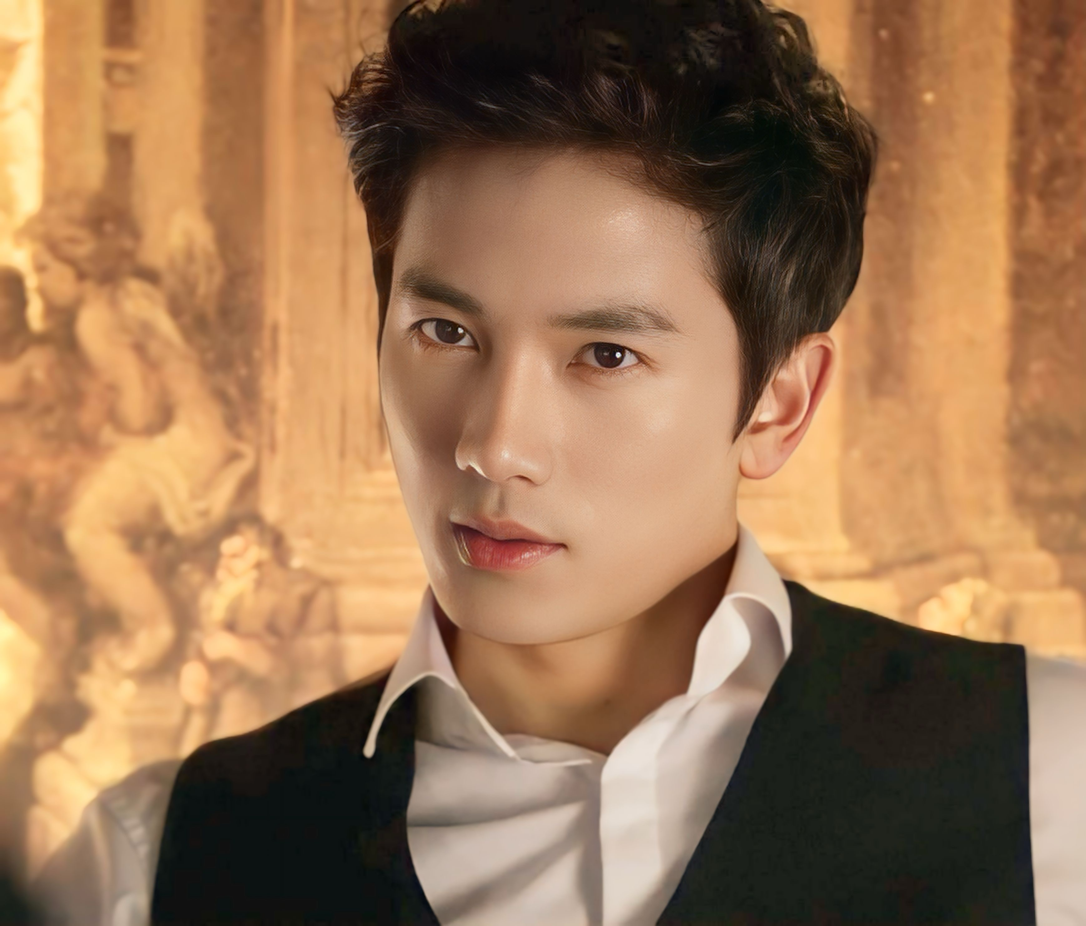 Behind-the-scenes cut of Ji Sung