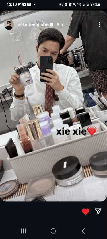 Behind-the-scenes cut of Lee Minho