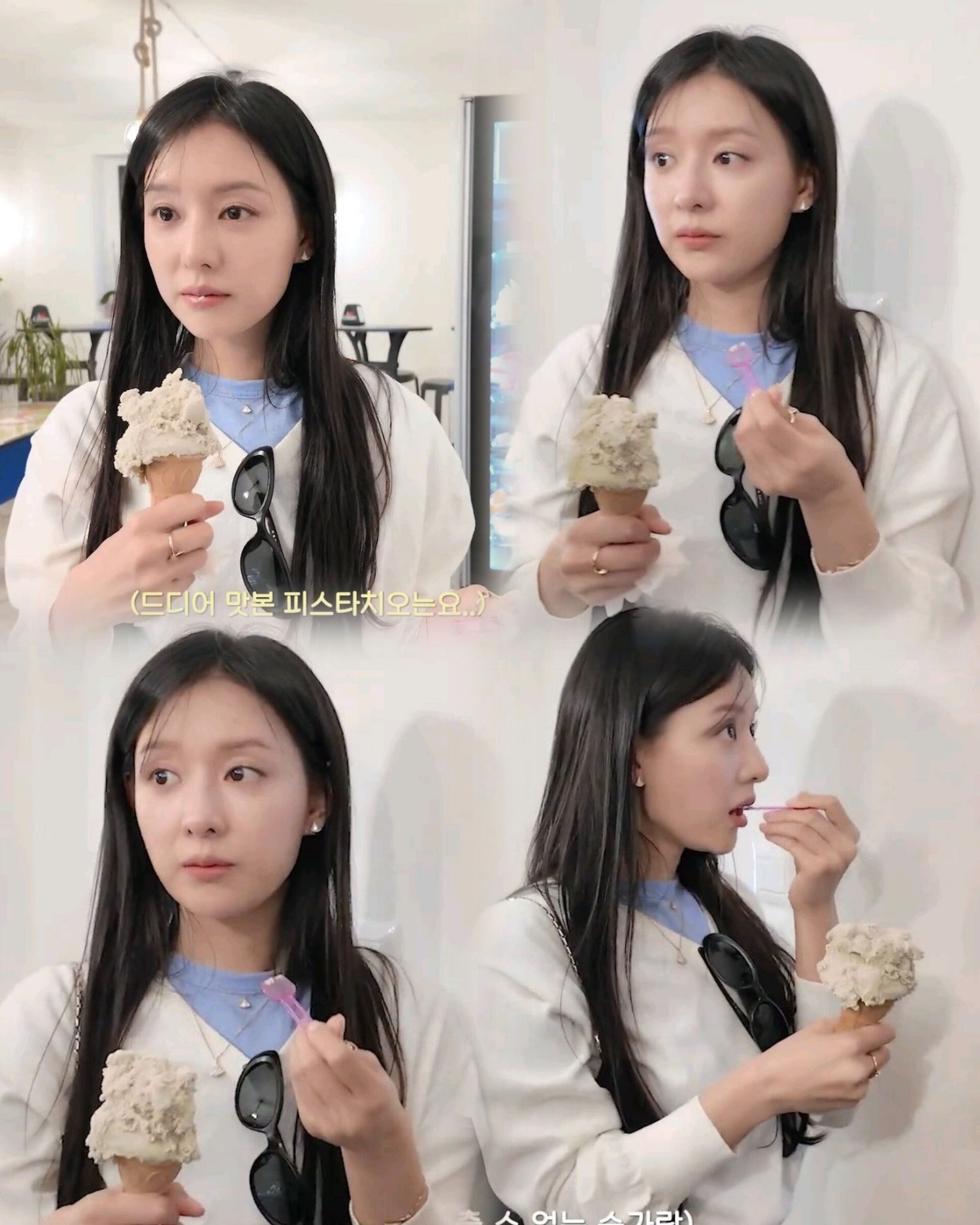 Behind-the-scenes cut of Kim Jiwon