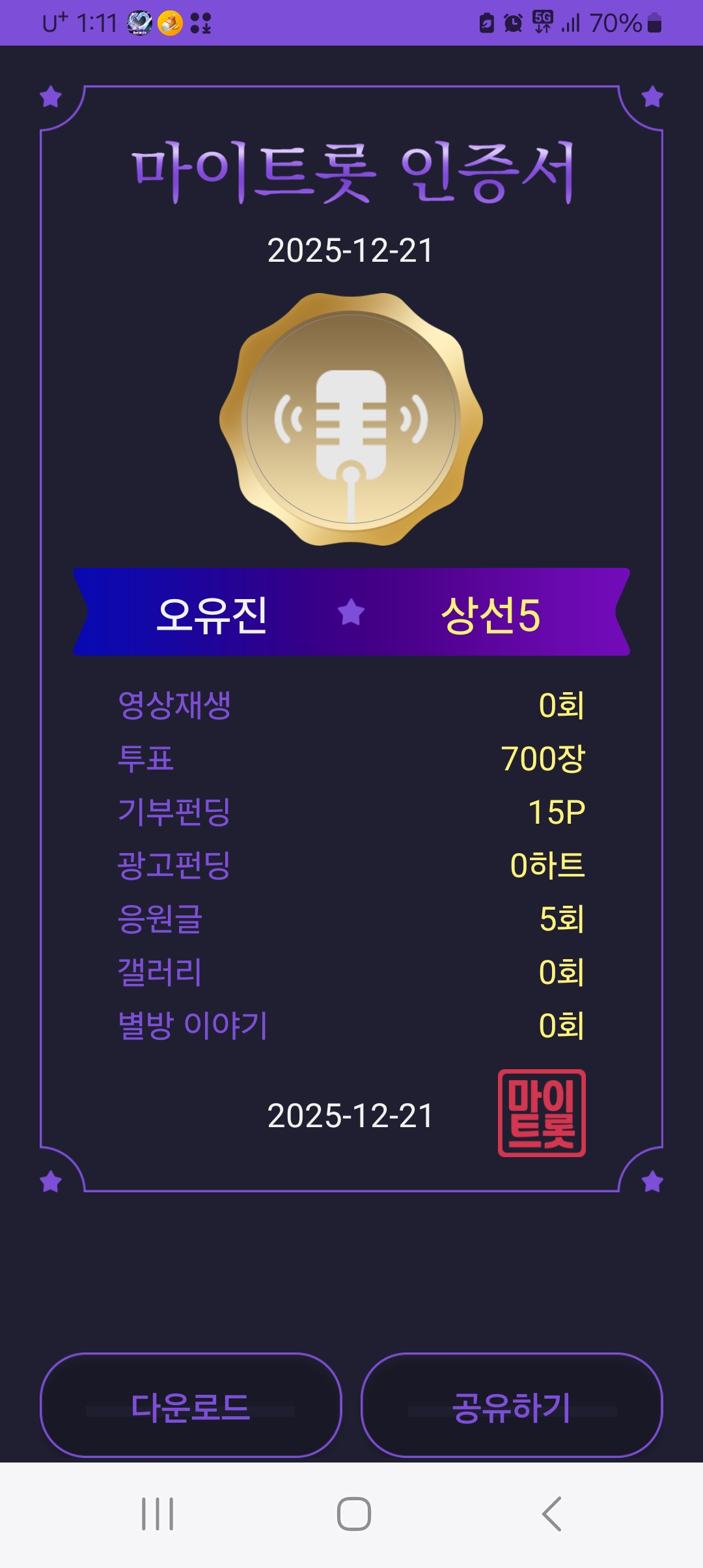 A moment captured by a fan of Oh Yujin