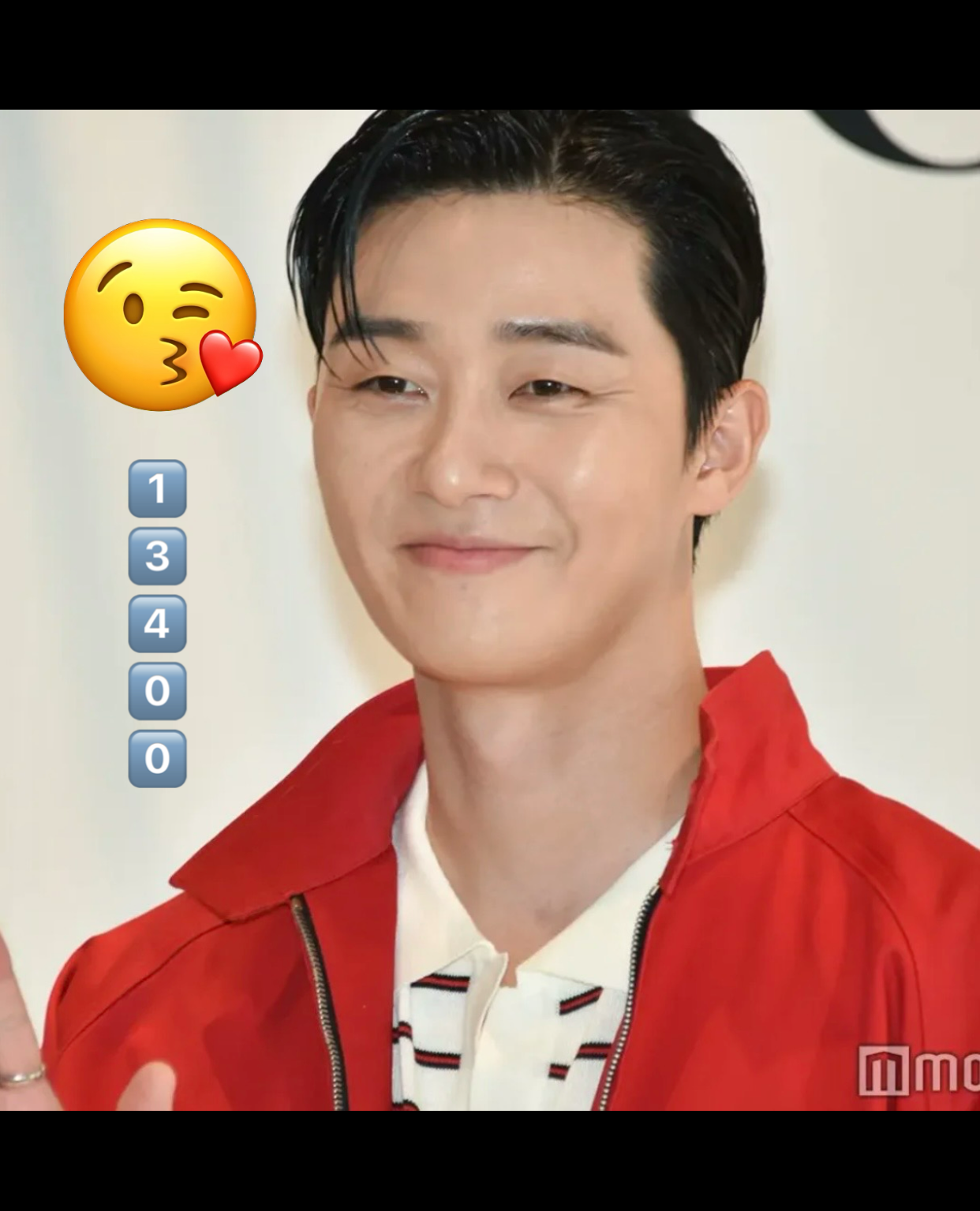 Behind-the-scenes cut of Park Seojoon