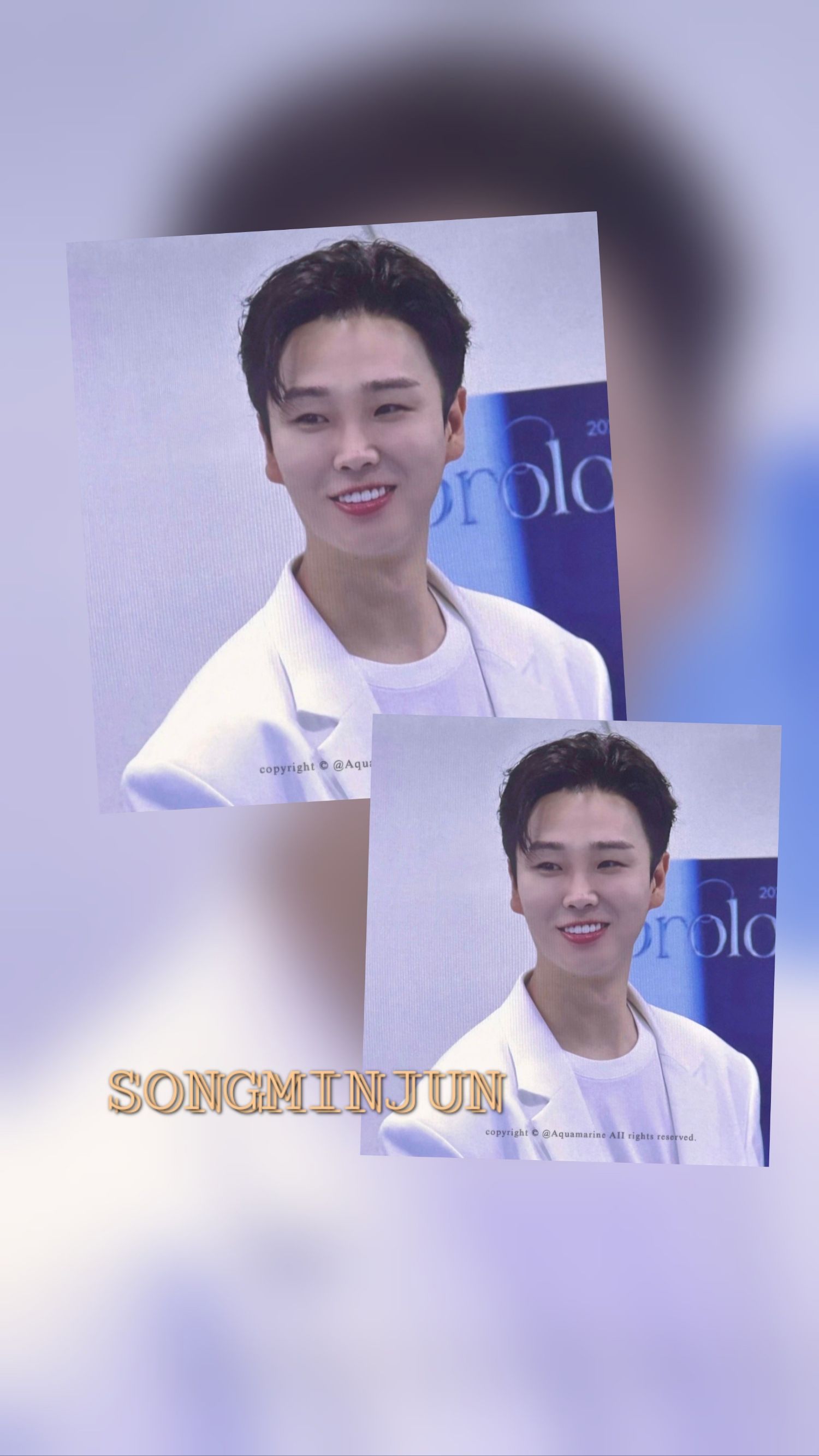 Emotional wallpaper shared by fans for Song Minjun