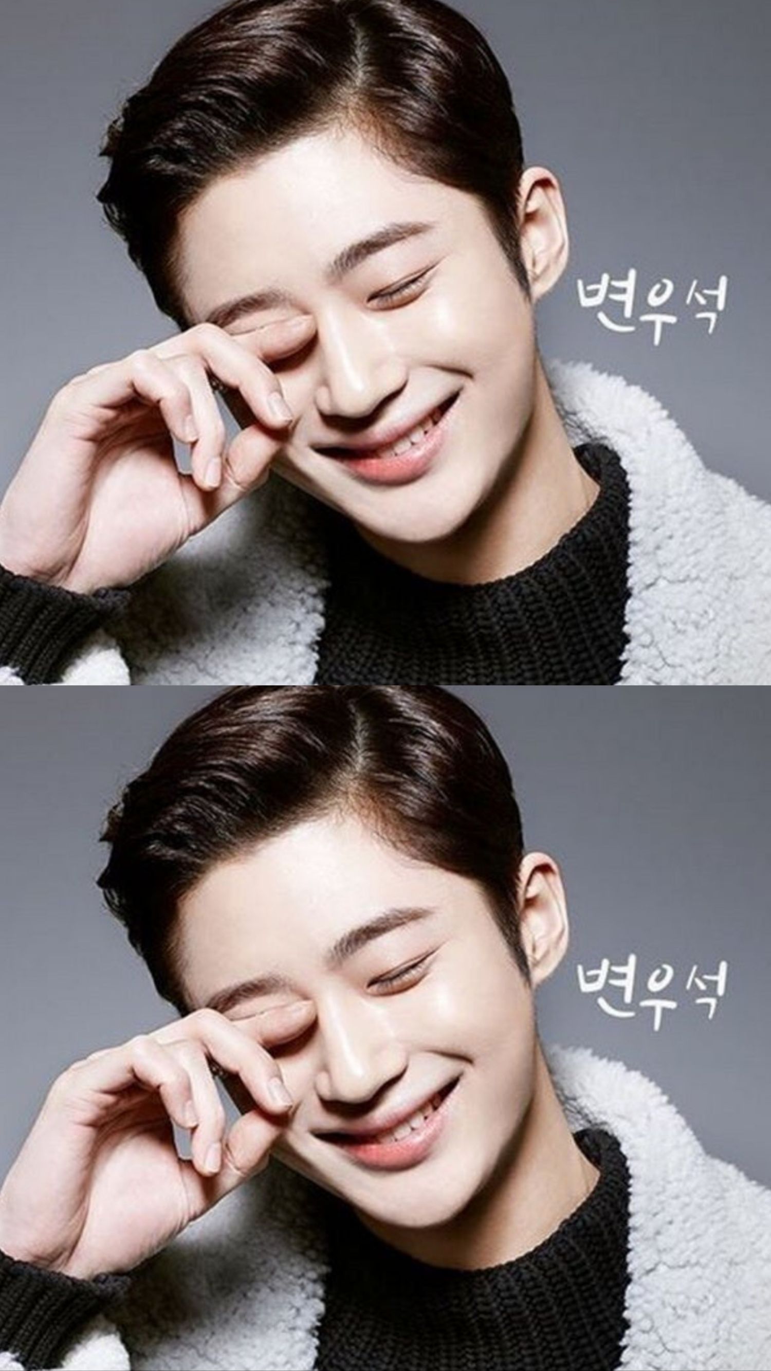 Behind-the-scenes cut of Byeon Wooseok