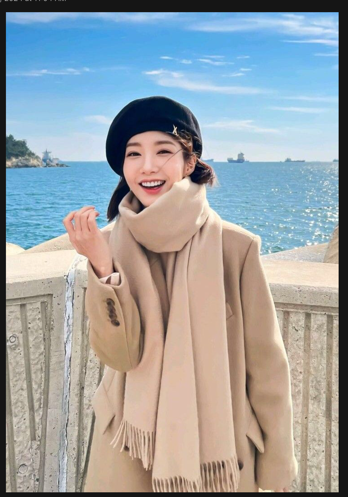 Behind-the-scenes cut of Park Minyoung