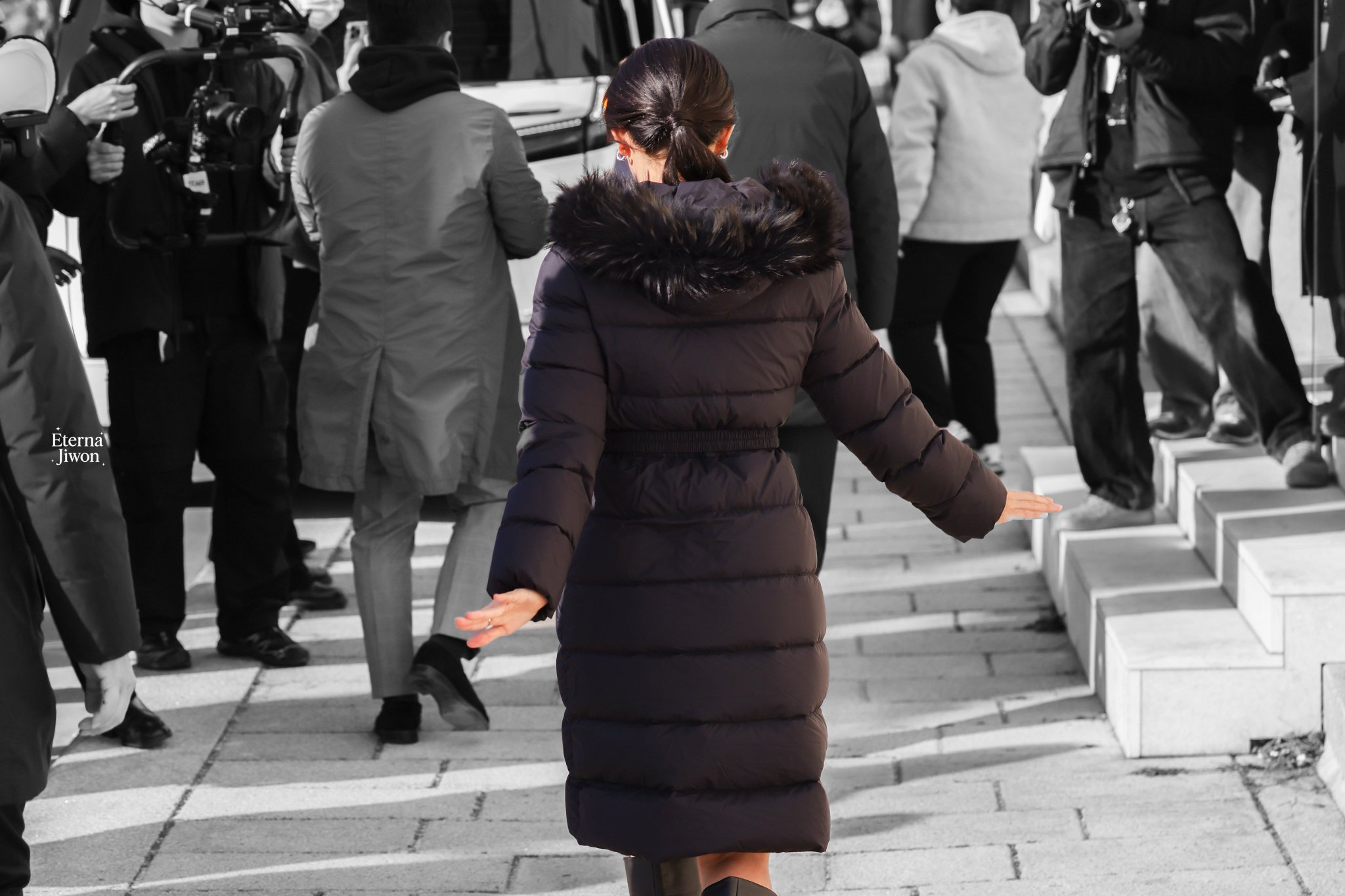 A moment captured by a fan of Kim Jiwon