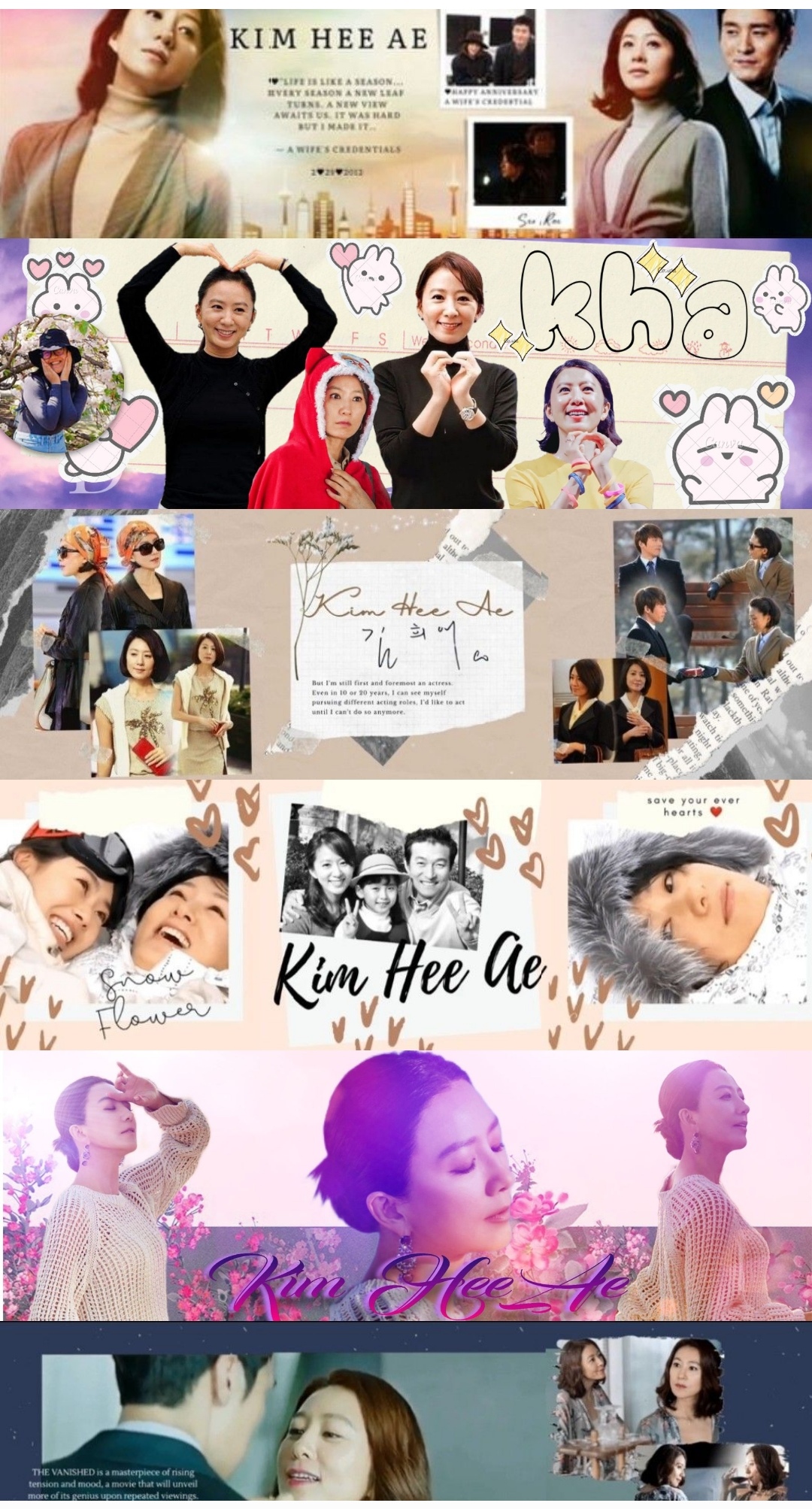 Special wallpaper made by Kim Heeae's fans